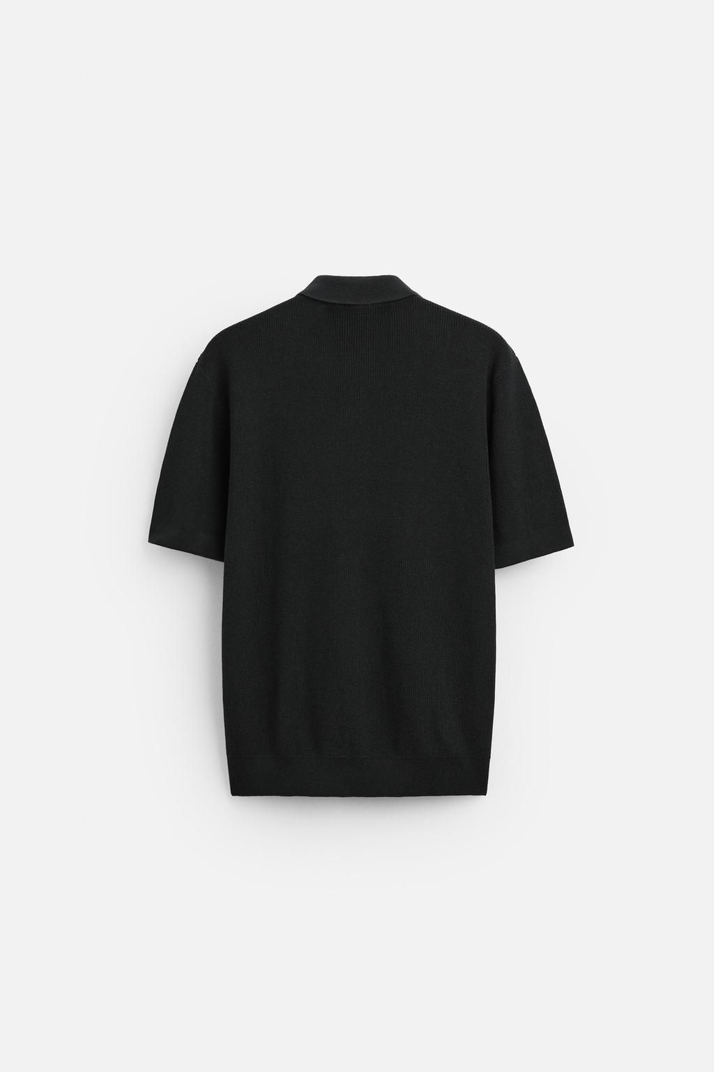 PURL KNIT POLO SHIRT - Zara фото 37
