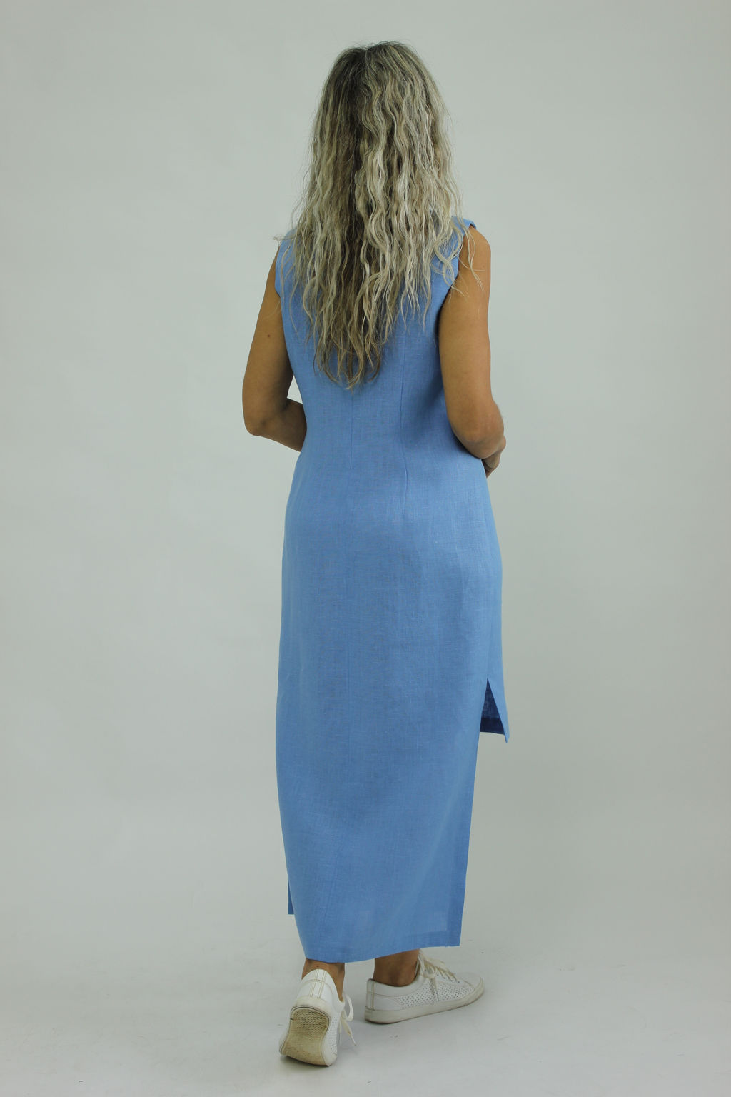 Платье умягченный 100% лен