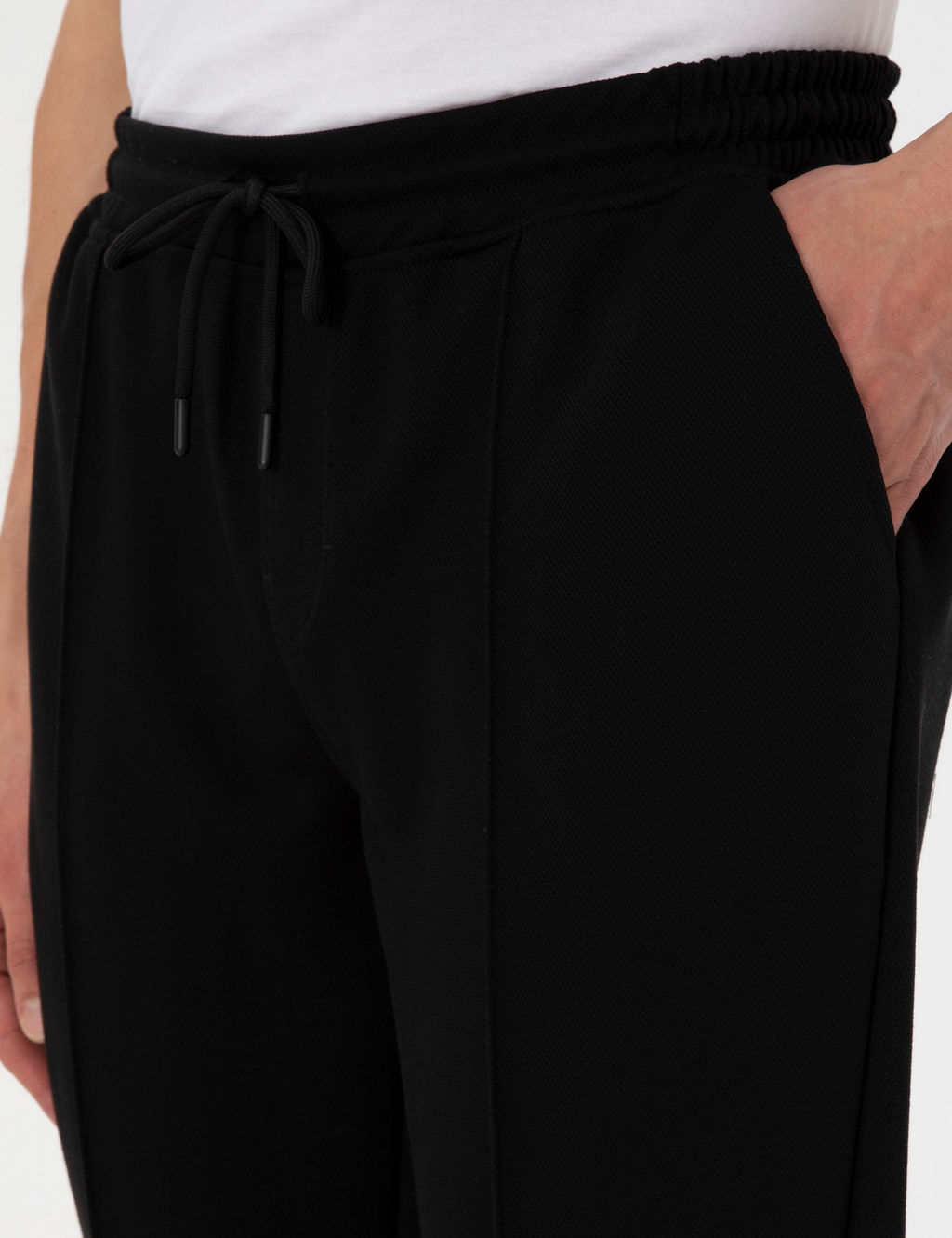 Siyah Slim Fit Nerv_rl_ Duble Pa_a E_ofman Alt_