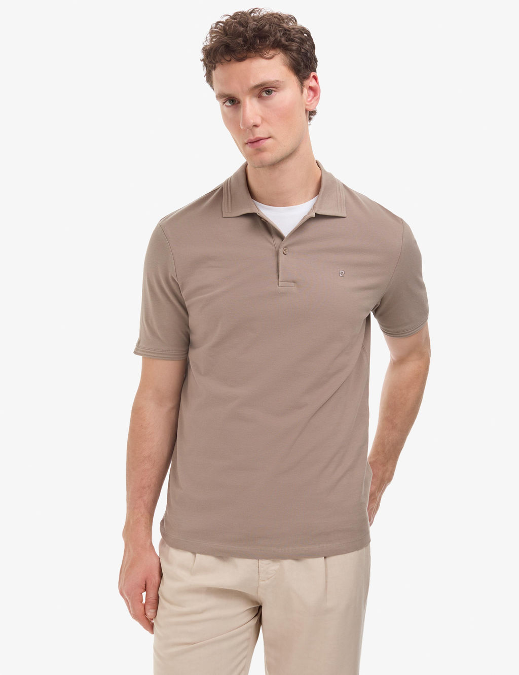 Koyu Vizon Regular Fit %100 Pamuk K_vr_lmaz Polo Yaka Basic Ti__rt