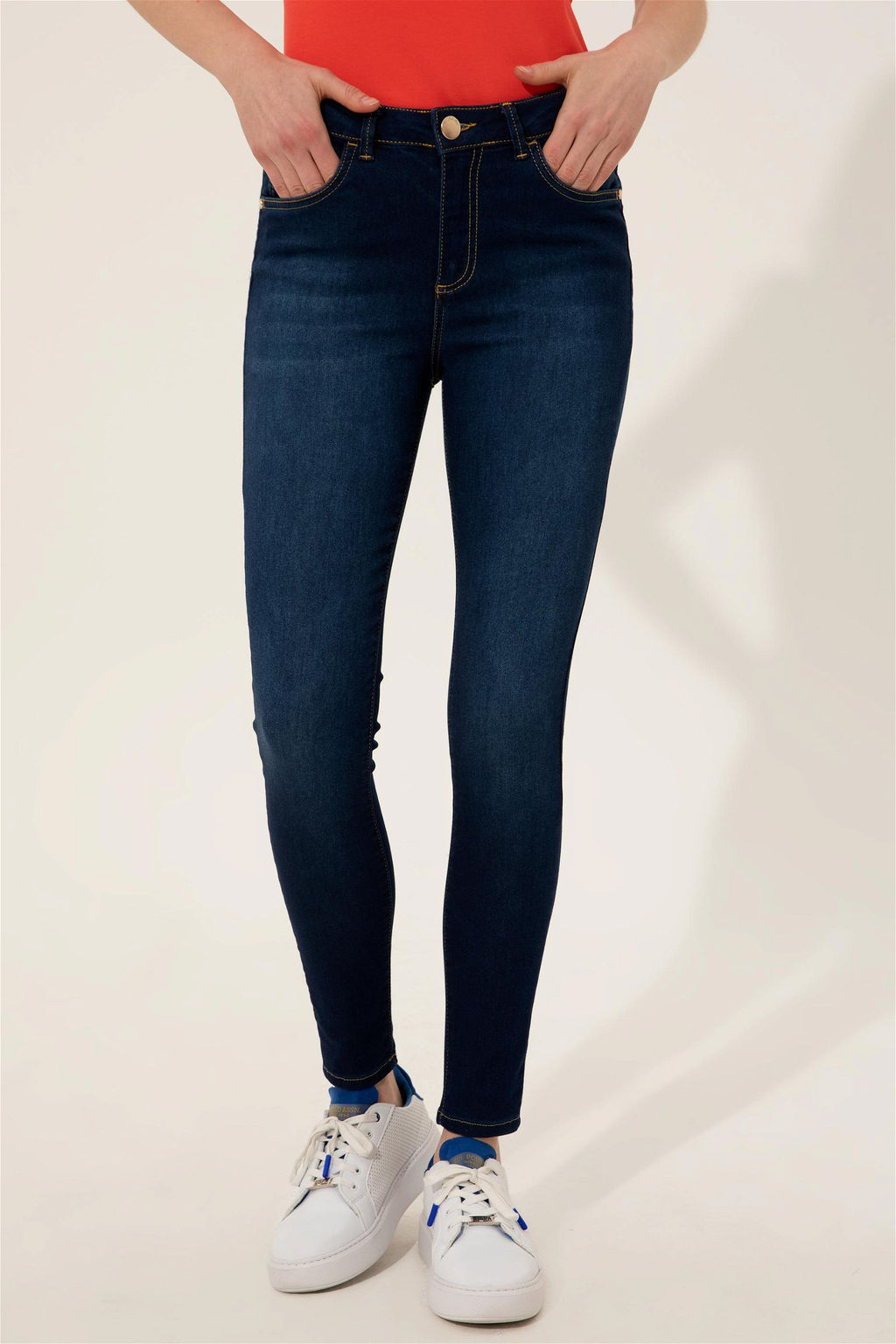 Женские синие джинсовые брюки - U.s. polo assn фото 9