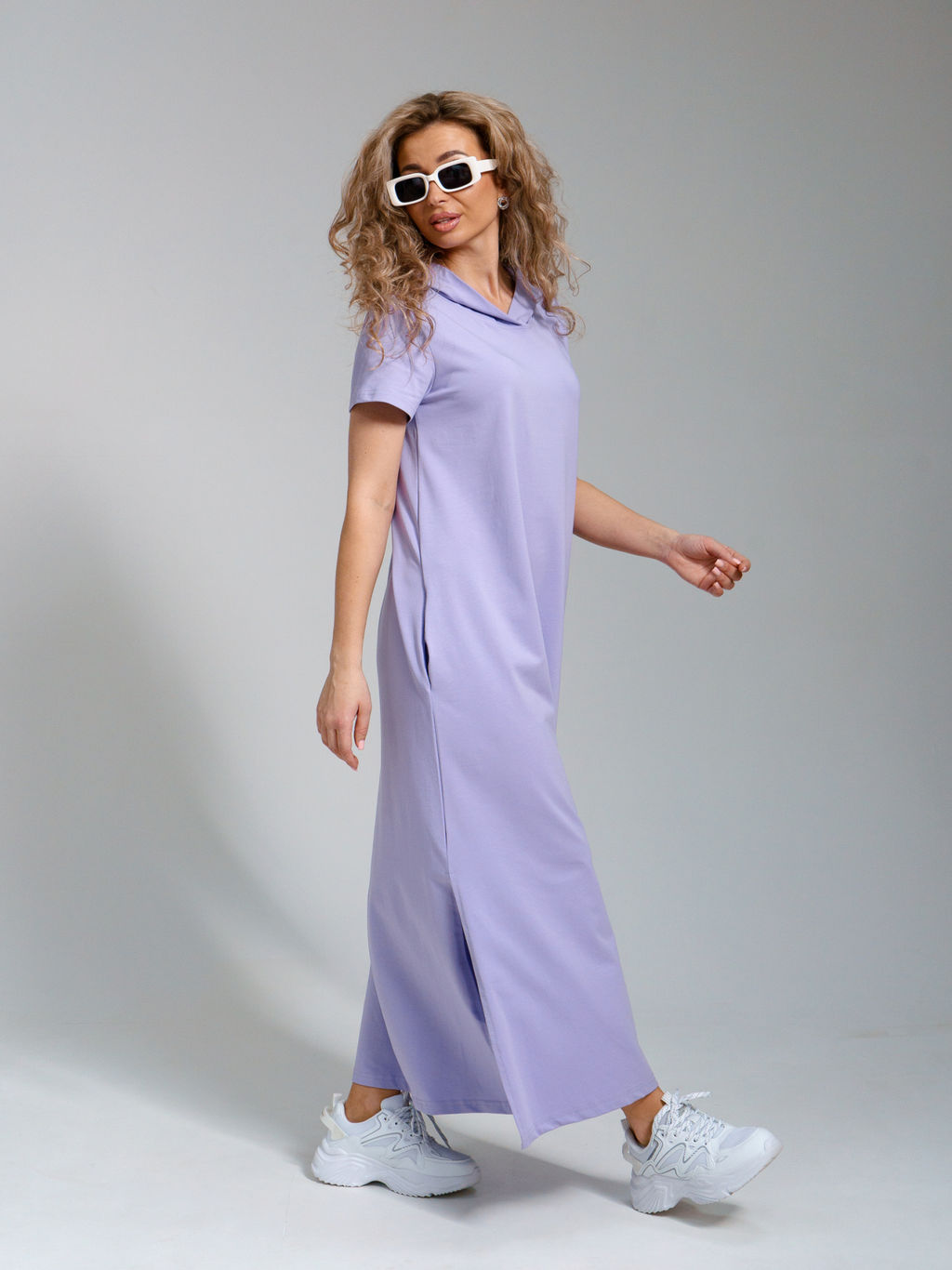 970 Платье-мантия "Лиловый"