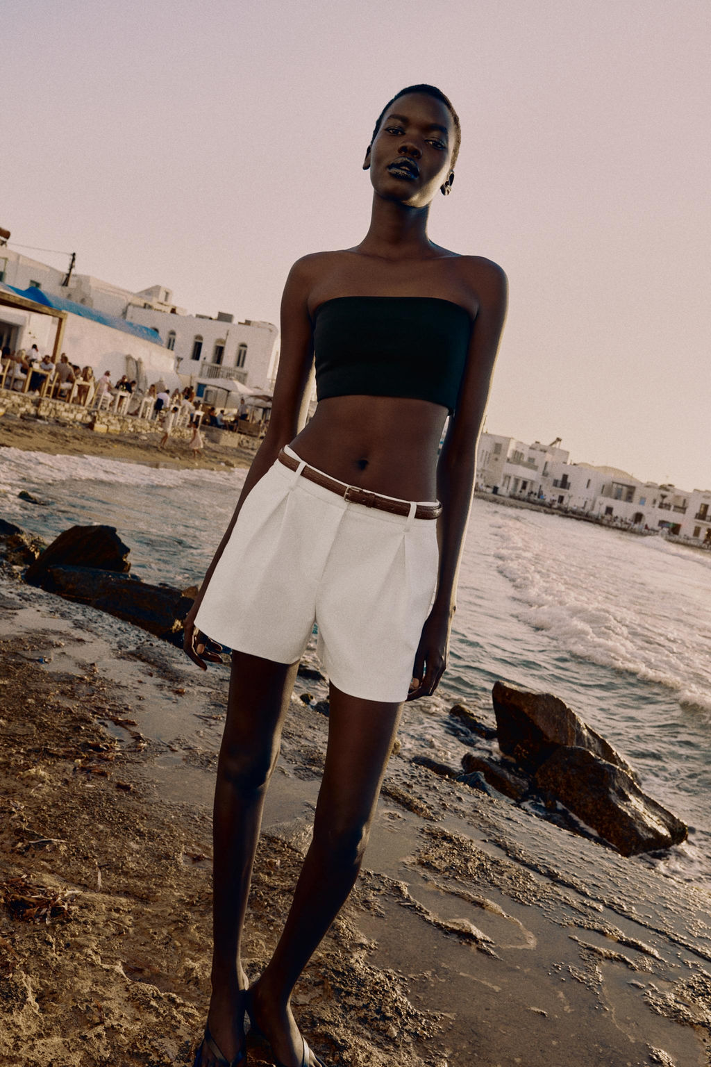 DARTED BERMUDA SHORTS WITH BELT - Zara фото 56
