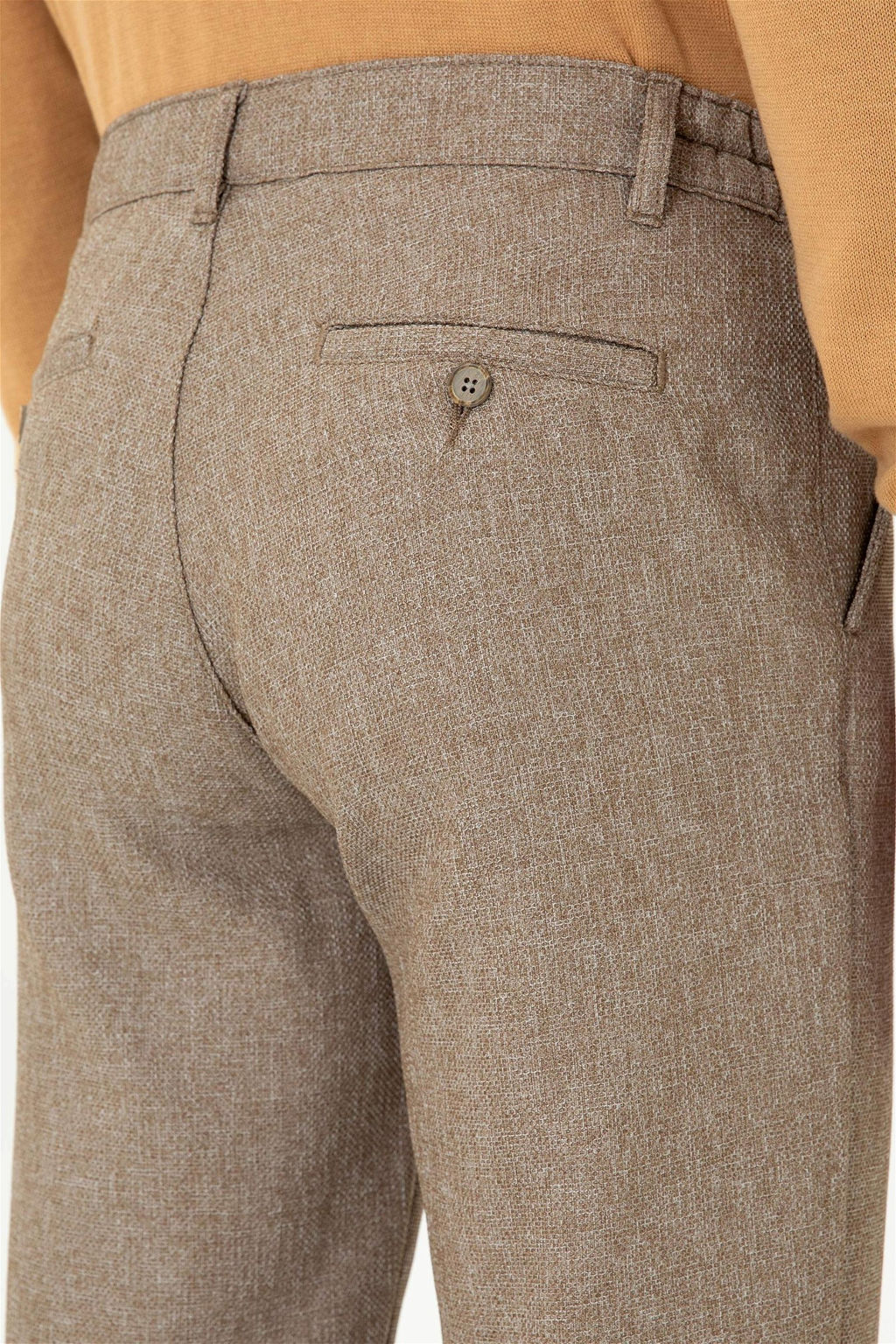 U. S. Polo Assn / Мужские брюки песочного цвета из парусины - U.s. polo assn фото 6