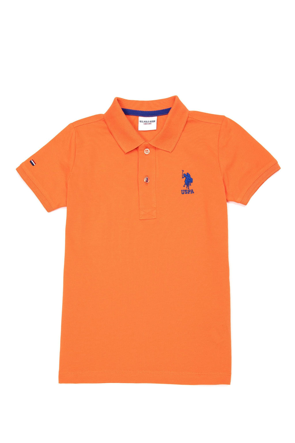Оранжевая футболка для мальчика Basic - U.s. polo assn фото 7