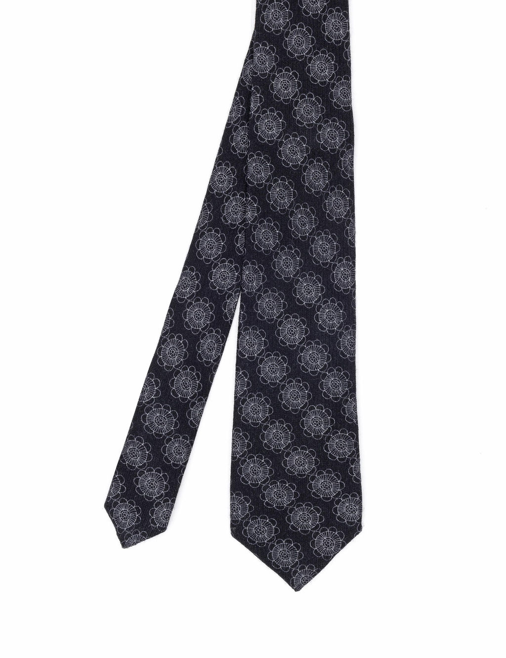 Черный шерстяной галстук - Cacharel фото 3