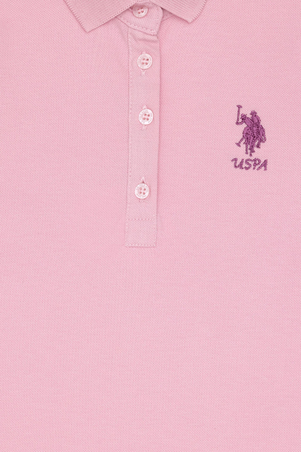 K_z _ocuk A__k Pembe _rme Elbise Sepette S_rpriz _ndirim - U.s. polo assn фото 4