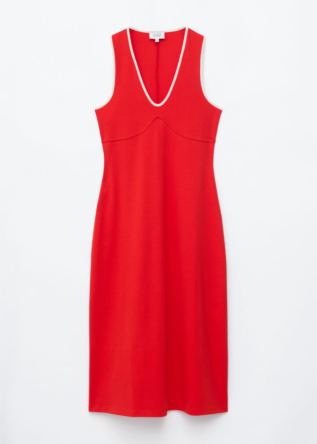 Vestido midi con escote en U