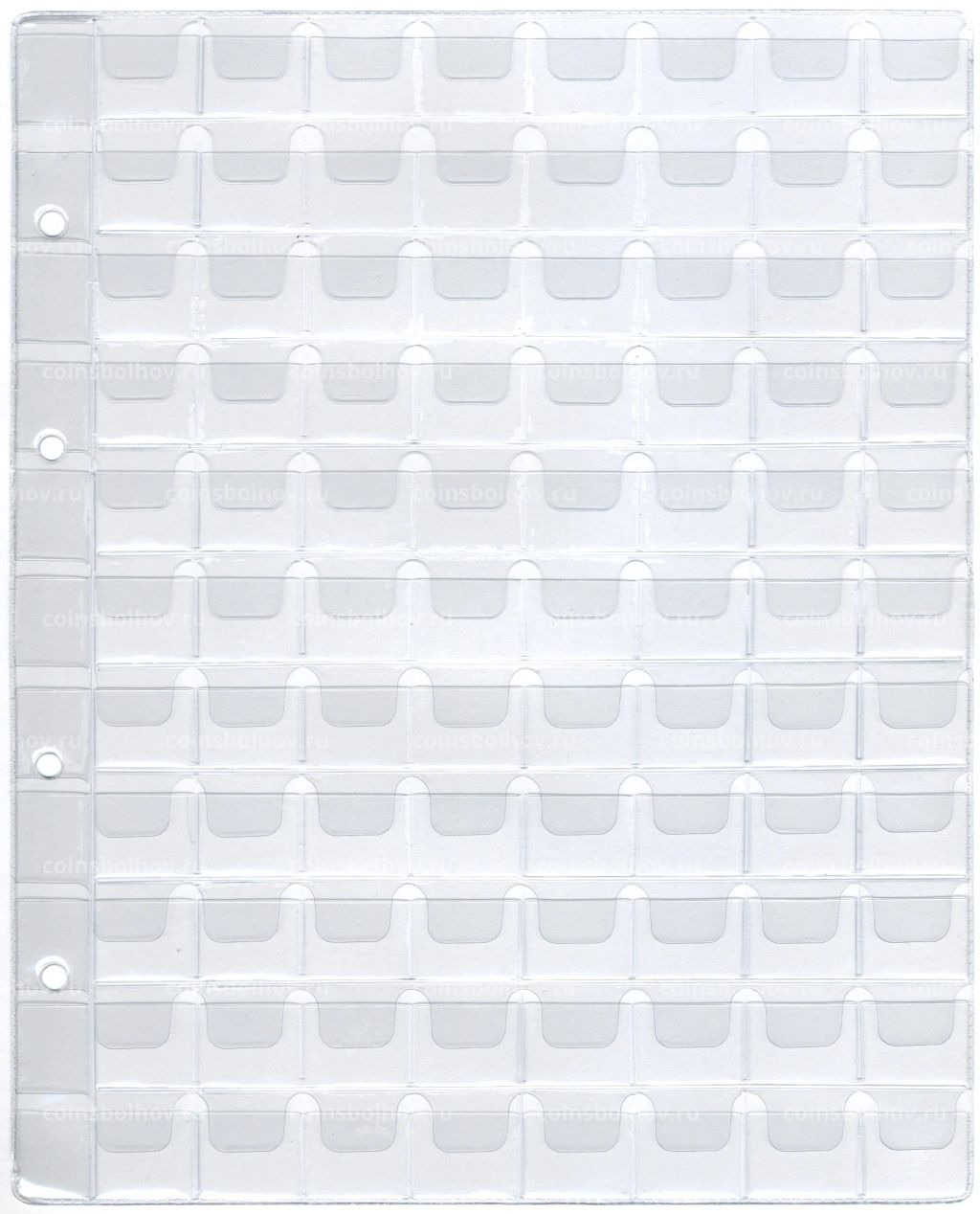 Лист для 88 монет (с клапанами, формат Оптима, Россия)