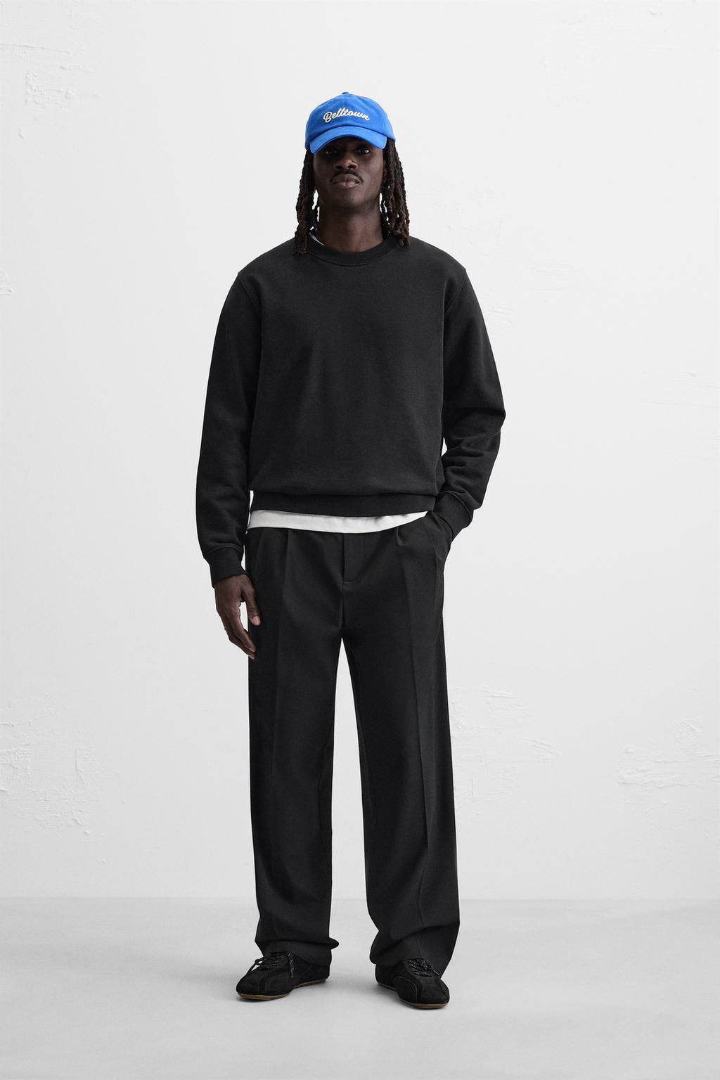 WIDE FIT PLEATED TROUSERS - Zara фото 11