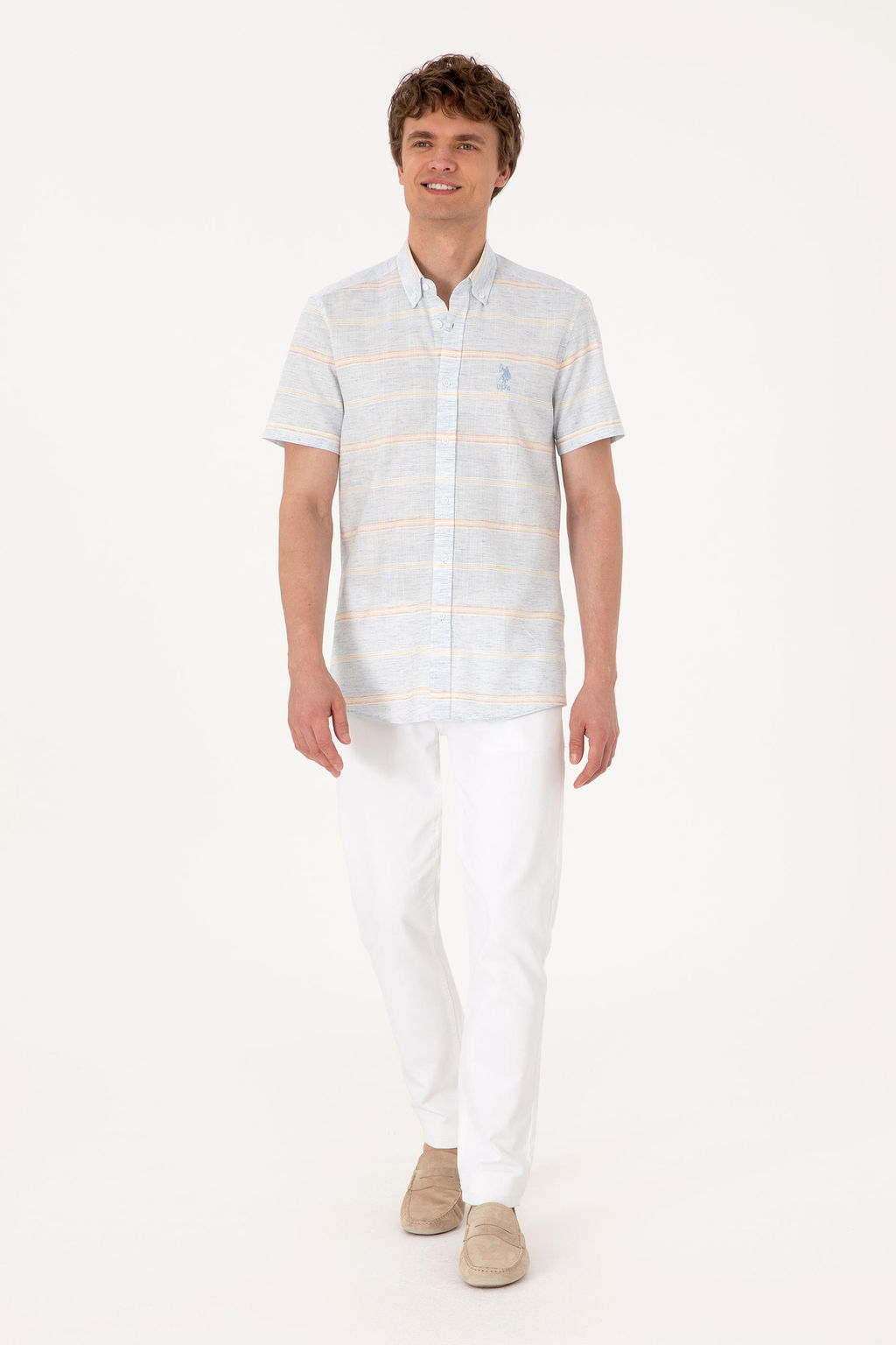 Erkek A__k Mavi K_sa Kollu G_mlek Sepette S_rpriz _ndirim - U.s. polo assn фото 4