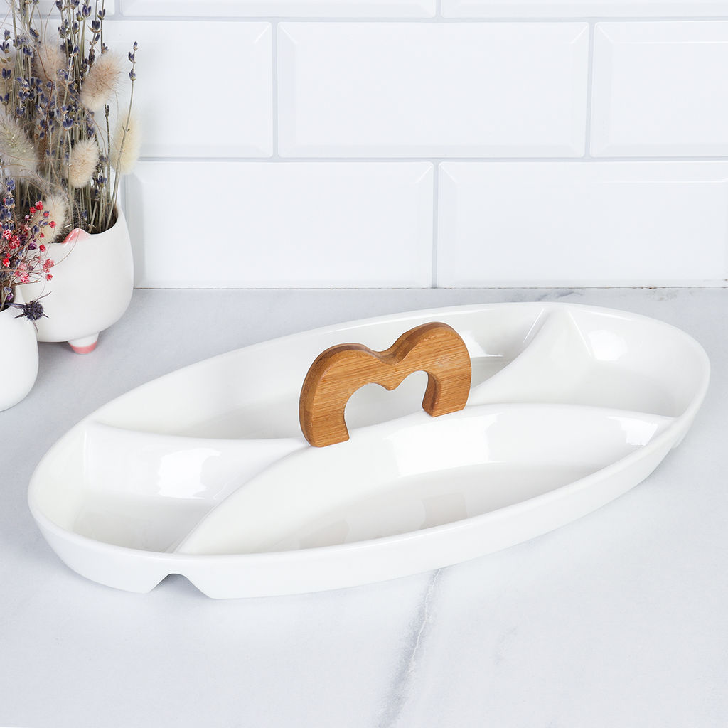 Менажница 4 секции / JD6612-1 /уп 20/ деревянная ручка - Галеонтрейд фото 5