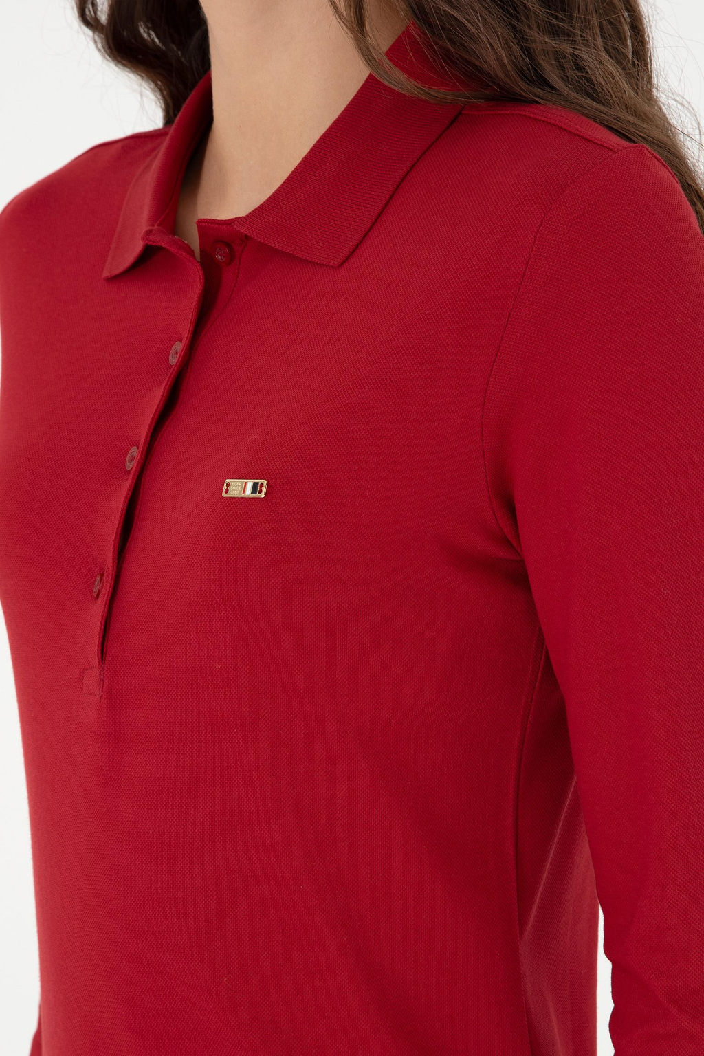 Женский красный базовый свитшот Неожиданная скидка в корзине - U.s. polo assn фото 7