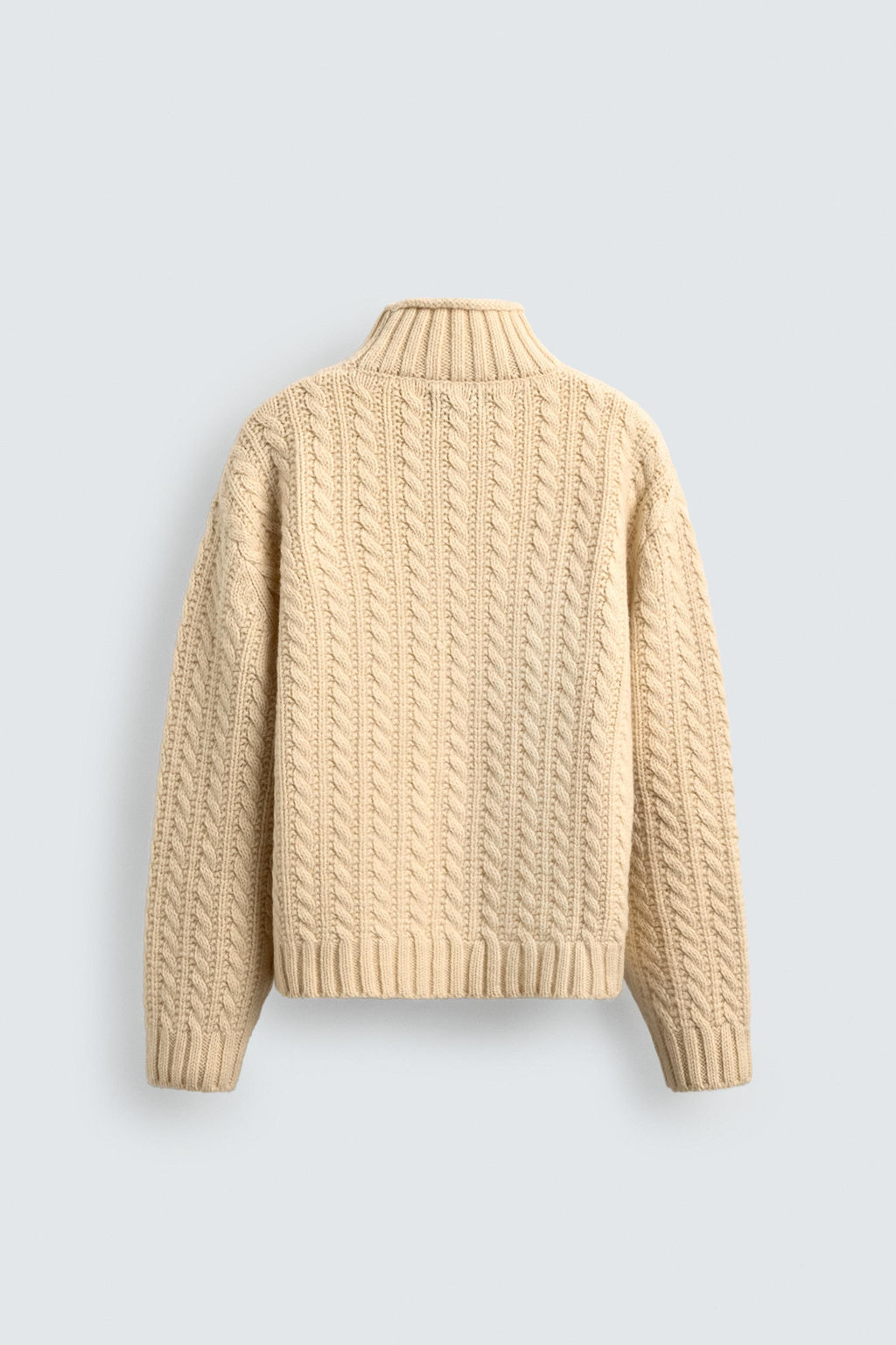 AARON LEVINE X ZARA CABLE KNIT WOOL JUMPER