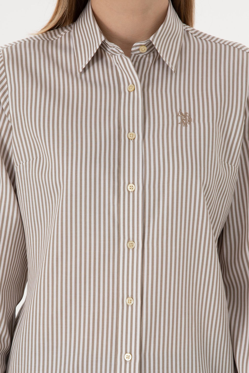 Kad_n Haki _izgili Uzun Kollu G_mlek Sepette S_rpriz _ndirim - U.s. polo assn фото 6