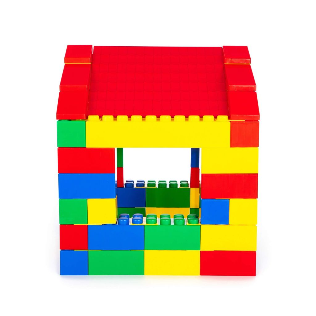 Конструктор строительный Дом, 134 элемента - Полесье фото 3