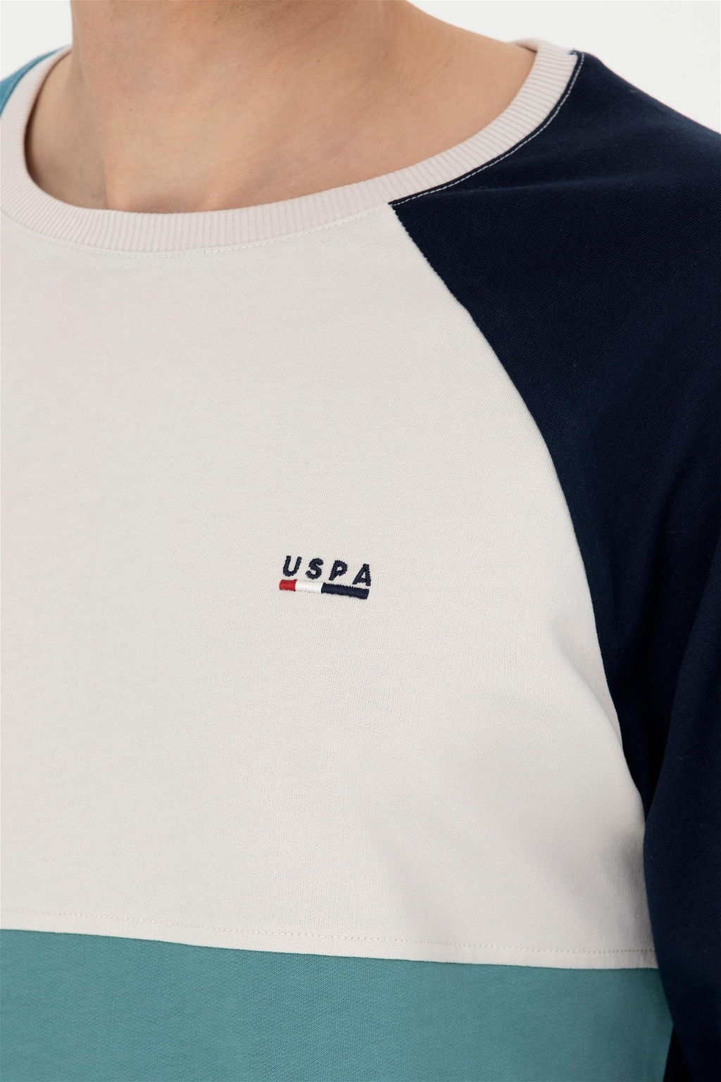 Свитшот мужской U. S. Polo Assn темно-синий из хлопка - U.s. polo assn фото 7