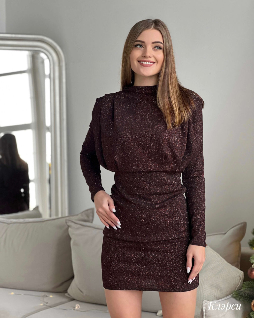 Платье Клэрси (бордовый) - Nadi bordo фото 2
