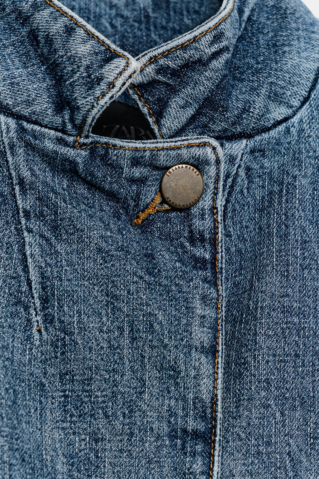 BLAZER DENIM CROPPED ZW COLLECTION / Azul - Zara фото 10