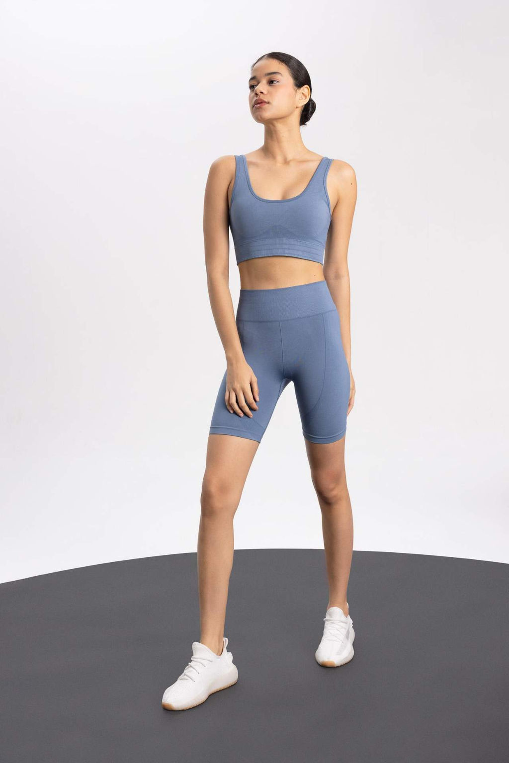 DeFactoFit Biker Beli Saran Seamless Sporcu Tayt  фото 2
