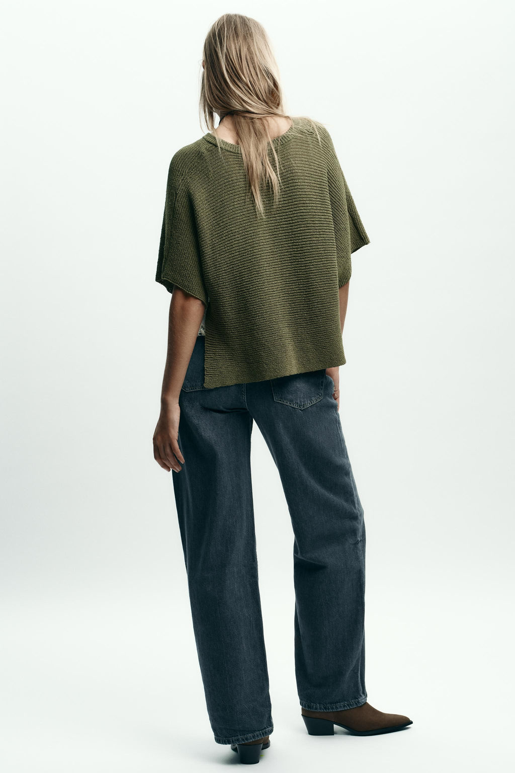 CONTRAST KNIT SWEATER - Zara фото 8