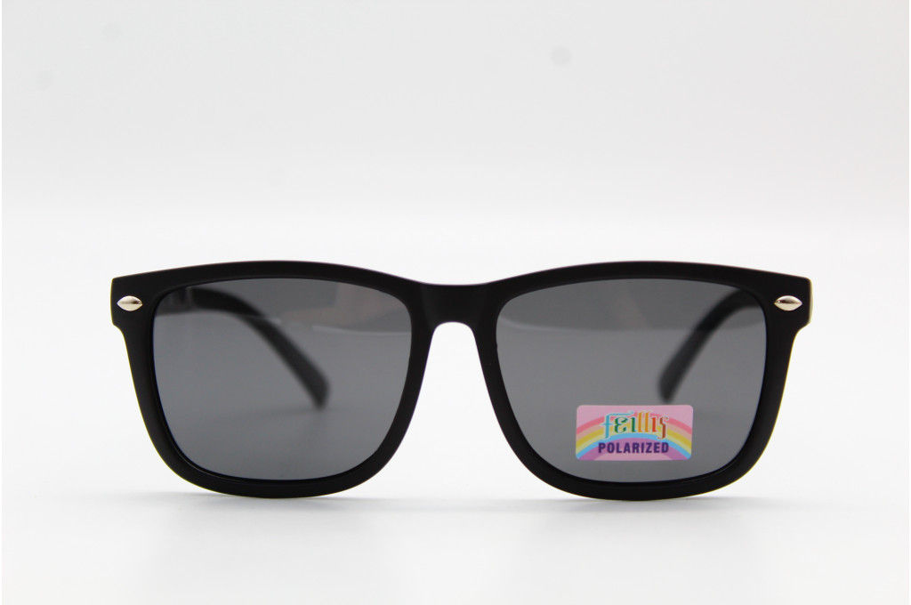 Солнцезащитные очки Feillis Polarized (детские) 66622 49-14-121 черн.матовые