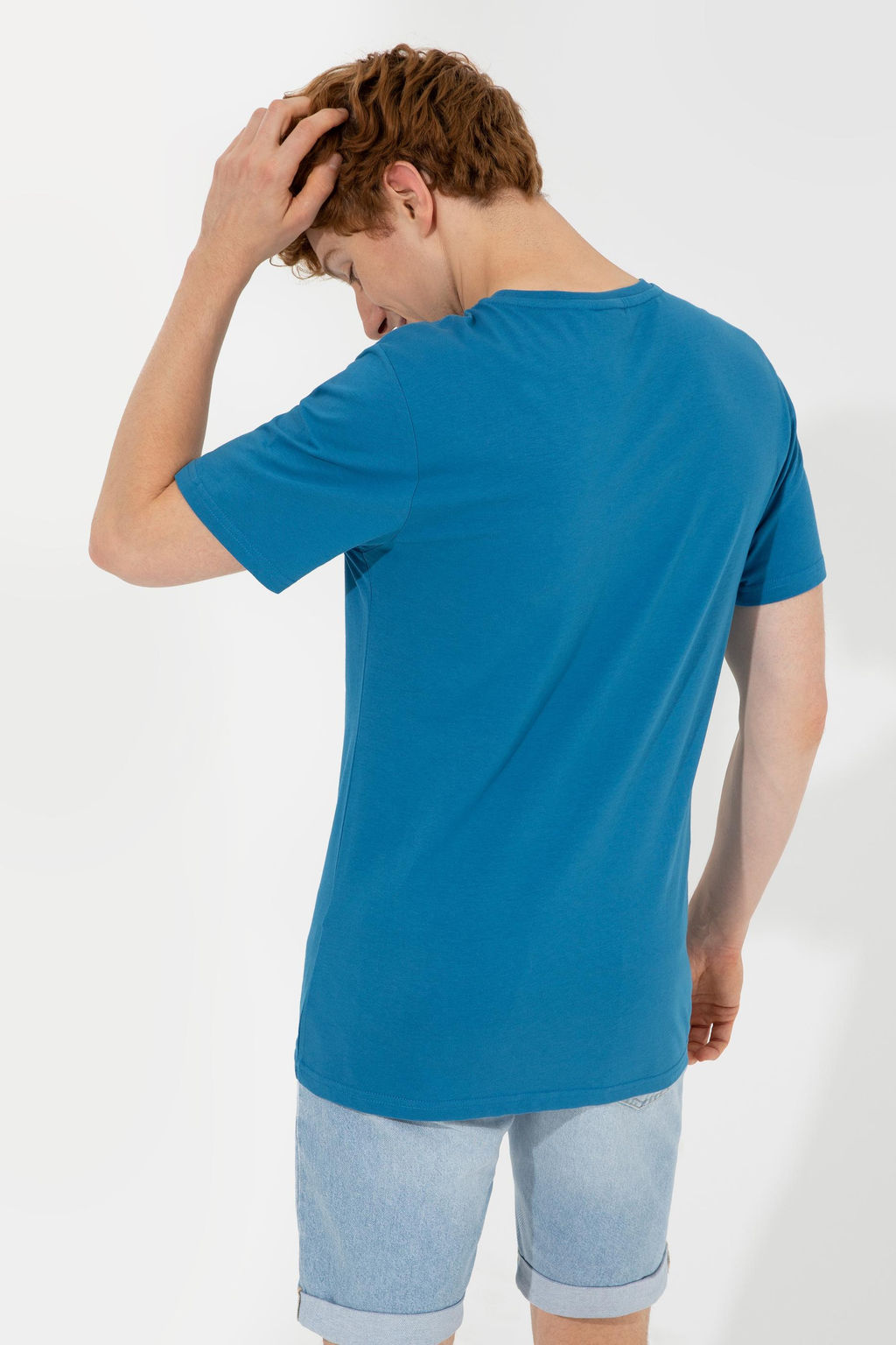 Erkek Petrol Bisiklet Yaka Ti__rt