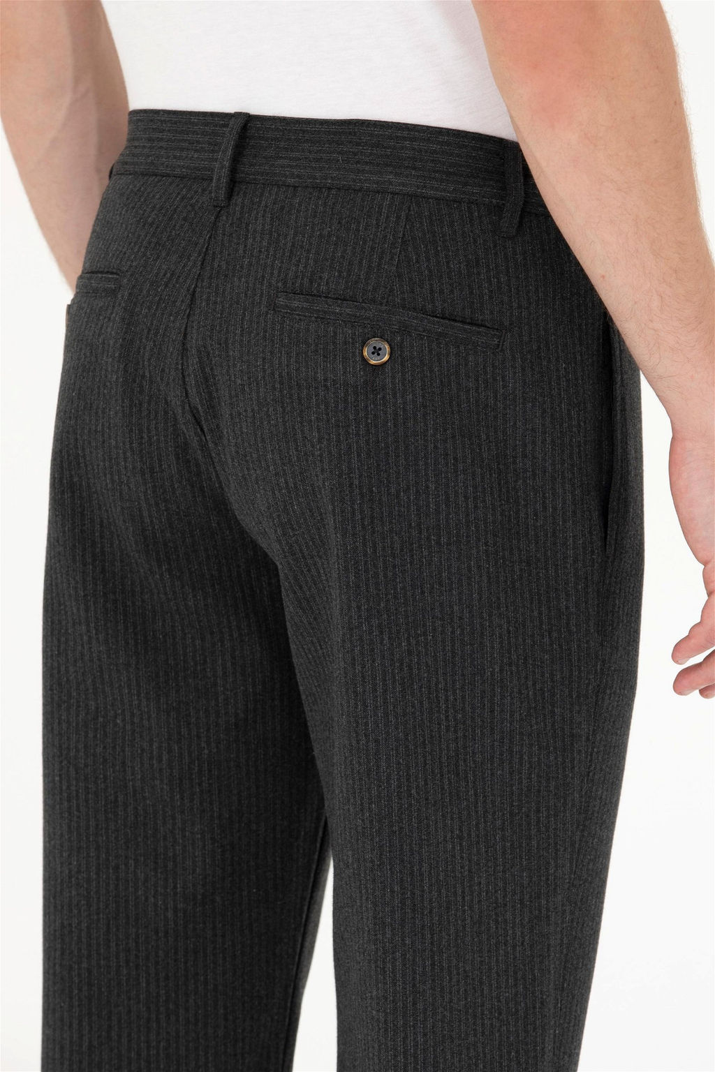 U. S. Polo Assn Мужские брюки из плотной ткани антрацитового цвета - U.s. polo assn фото 14