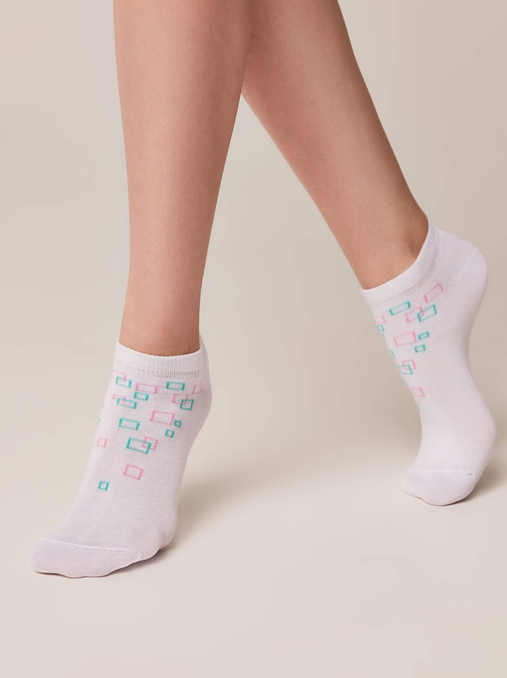 Цена за 2 пары Носки короткие Conte Elegant, белый