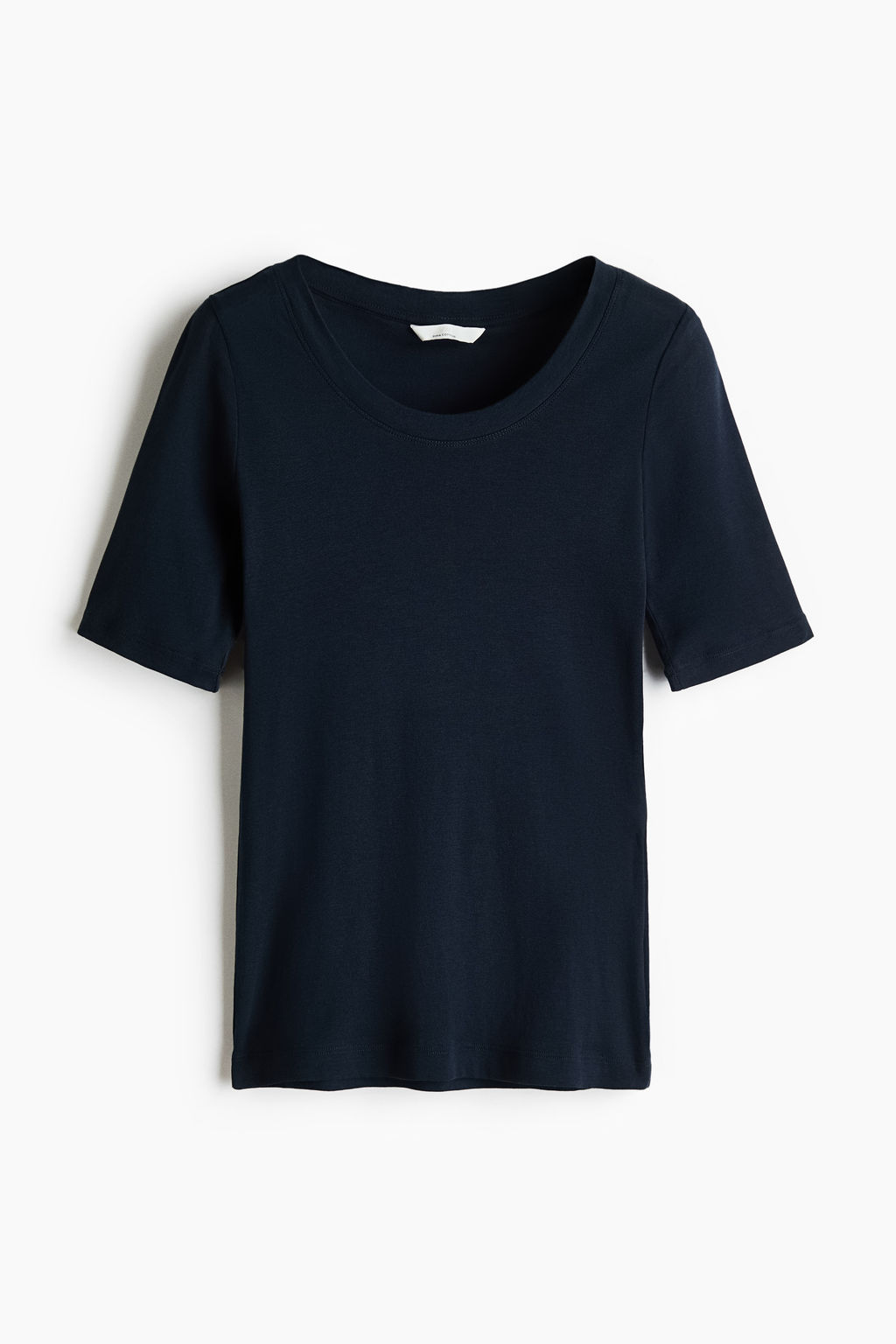 Camiseta de algod?n pima con escote en U - H&m фото 7