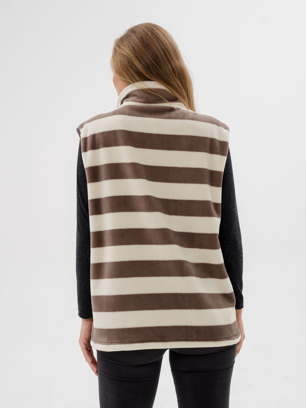 Жилет женский из ультрасофта Полоса - Амадэль фото 7