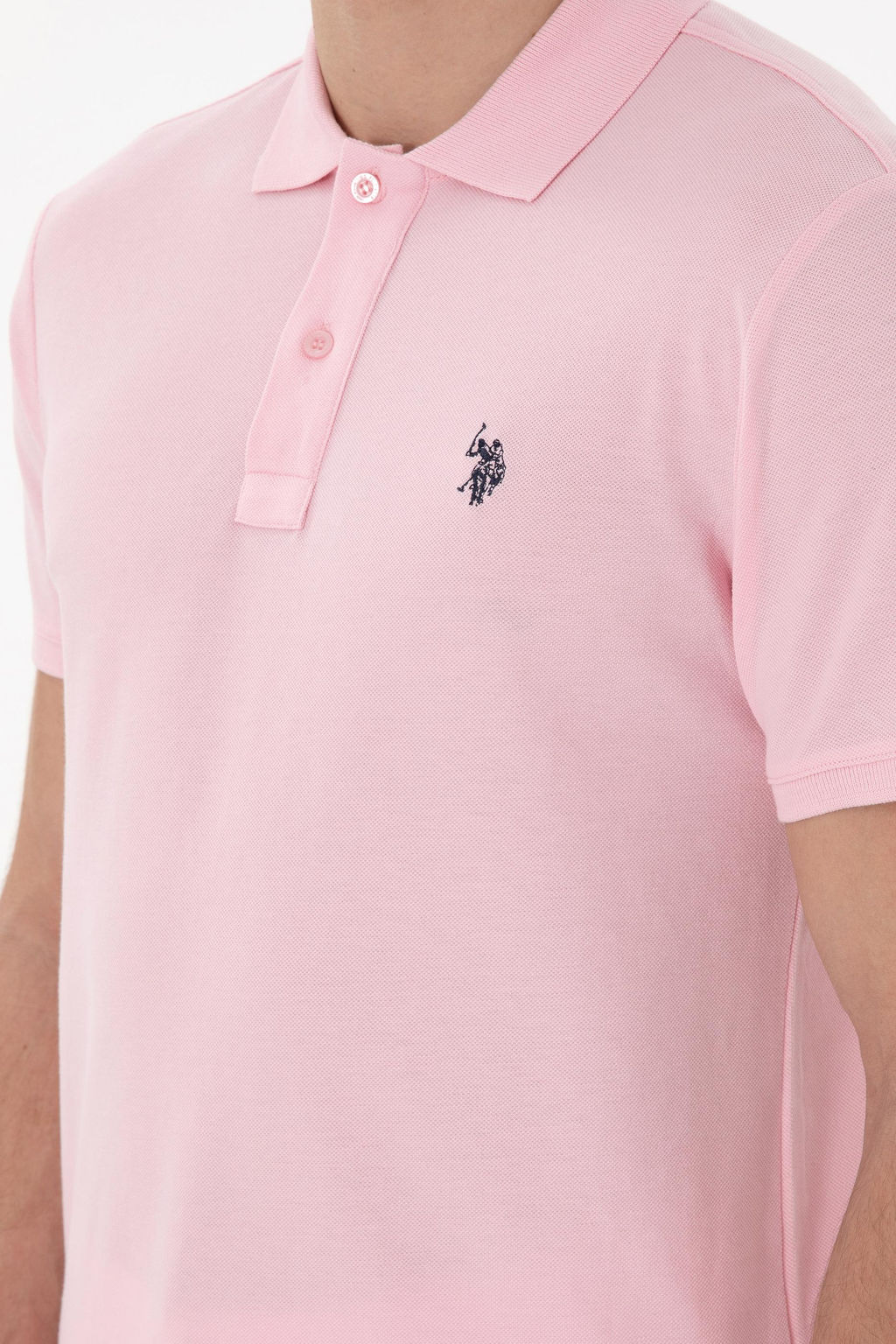 Erkek Slim Fit Polo Yaka A__k Pembe Basic Ti__rt Sepette S_rpriz _ndirim - U.s. polo assn фото 7