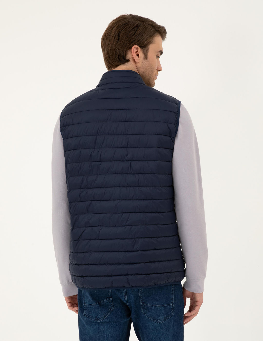 Lacivert Dolgulu Ultra Hafif _i_me Yelek - Pierre cardin фото 5