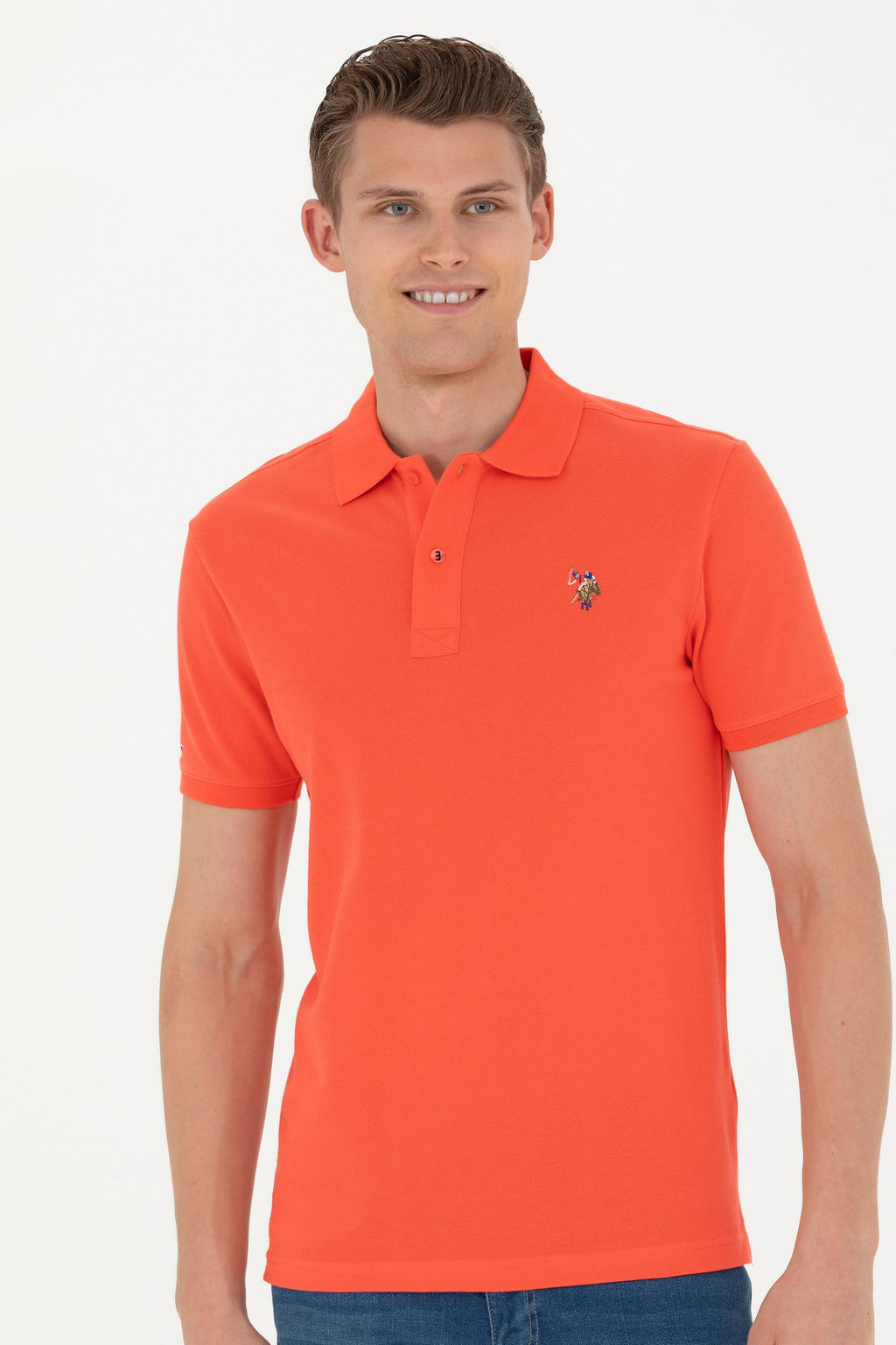 U. S. Polo Assn / Мужская базовая футболка с цветком граната - U.s. polo assn фото 10