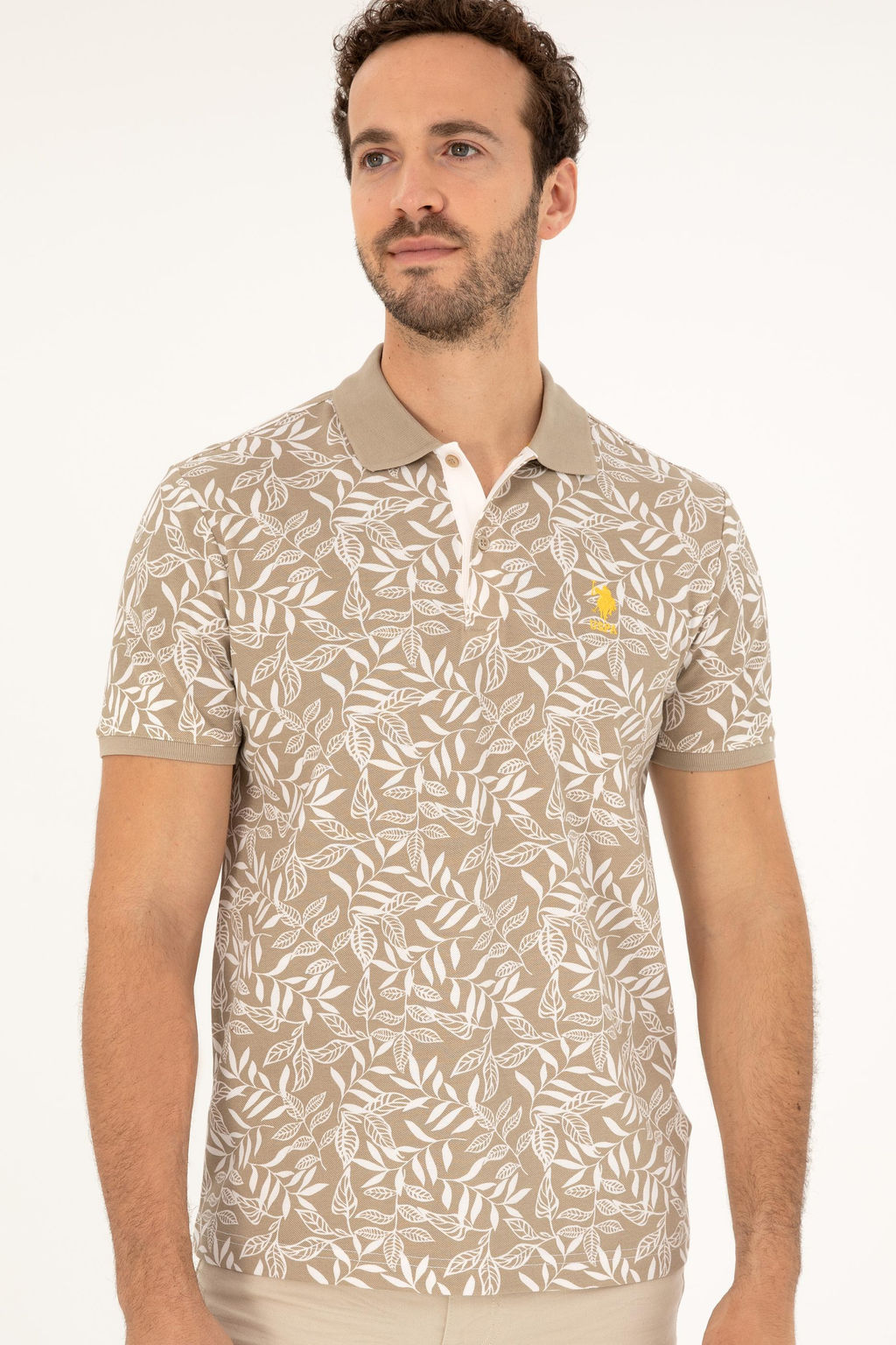 U. S. Polo Assn / Мужская футболка светло-хаки - U.s. polo assn фото 10