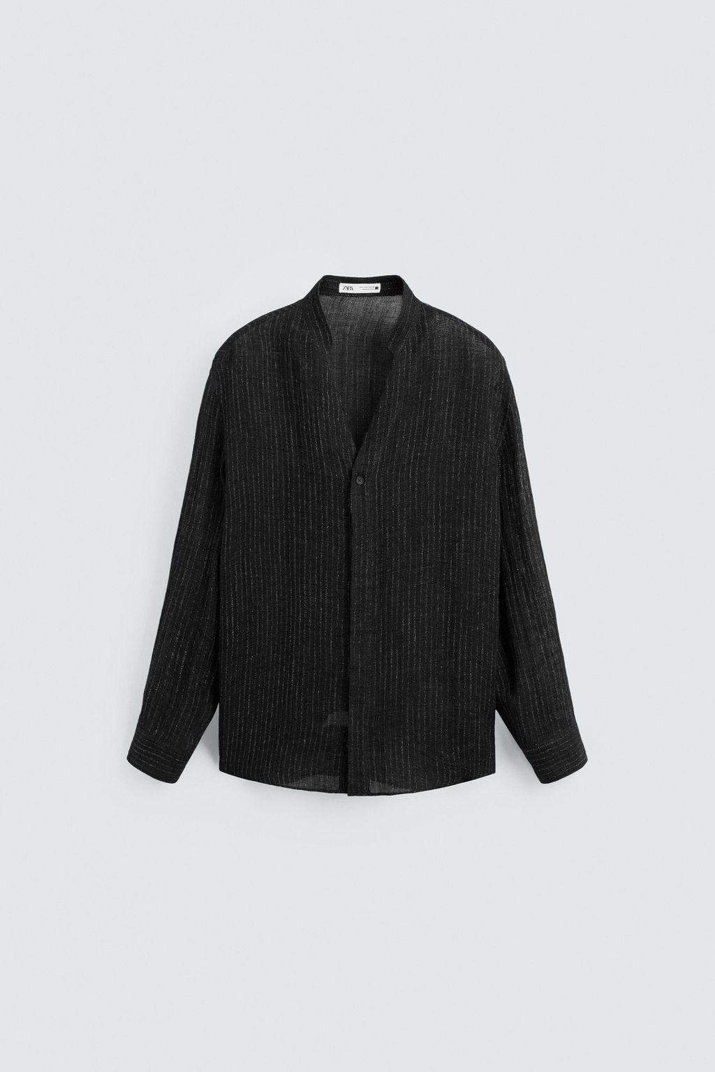 SEMI-SHEER TEXTURED SHIRT - Zara фото 6