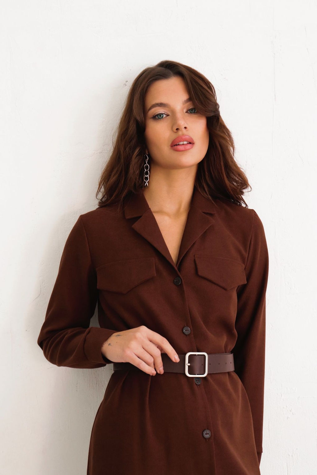 Платье-рубашка с английским воротником - Martichelli фото 204