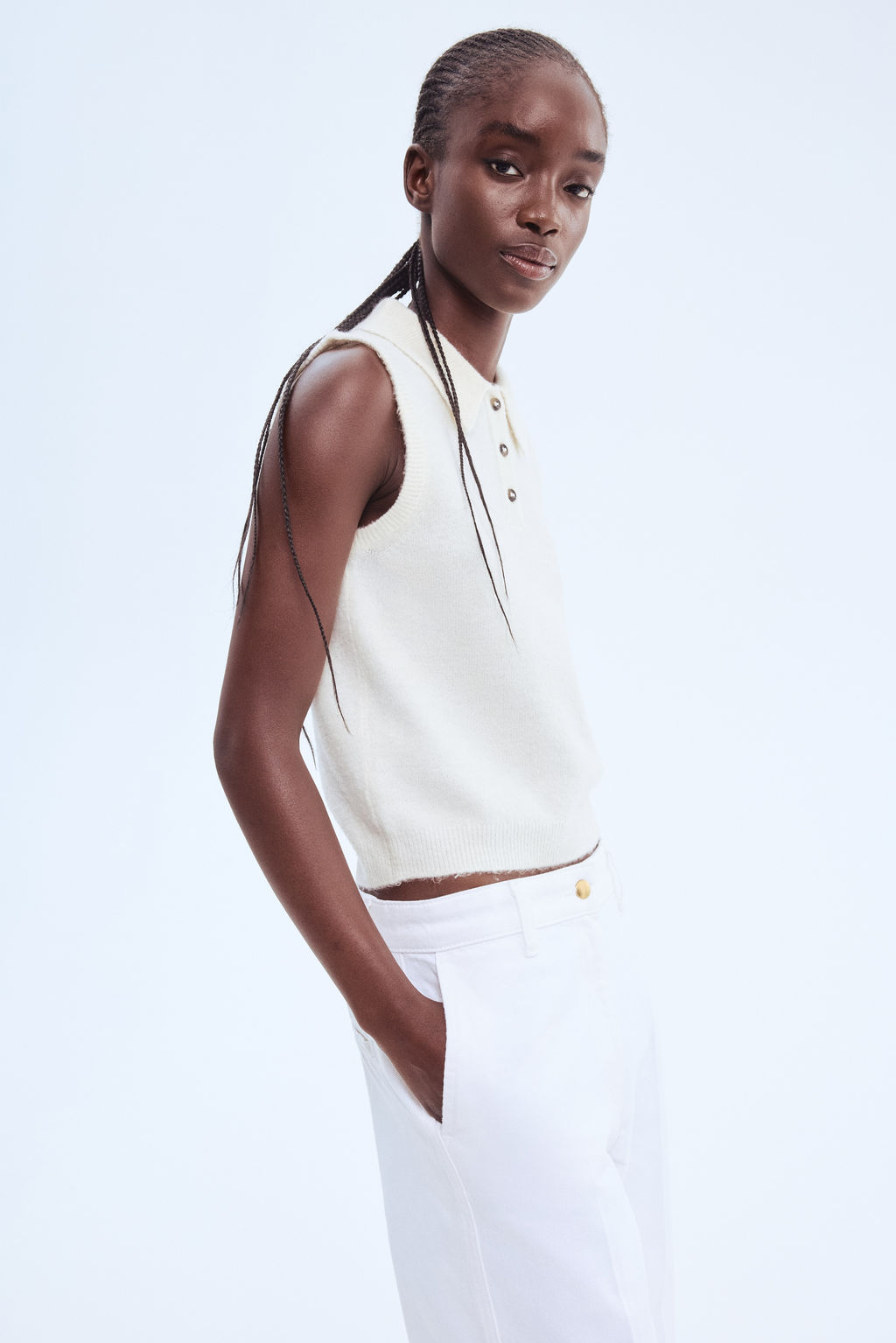 Chaleco jersey con cuello camisero - H&m фото 7