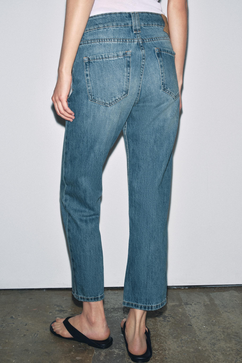 JEANS ZW COLLECTION CIGARRETE TIRO MEDIO / Azul medio - Zara фото 10