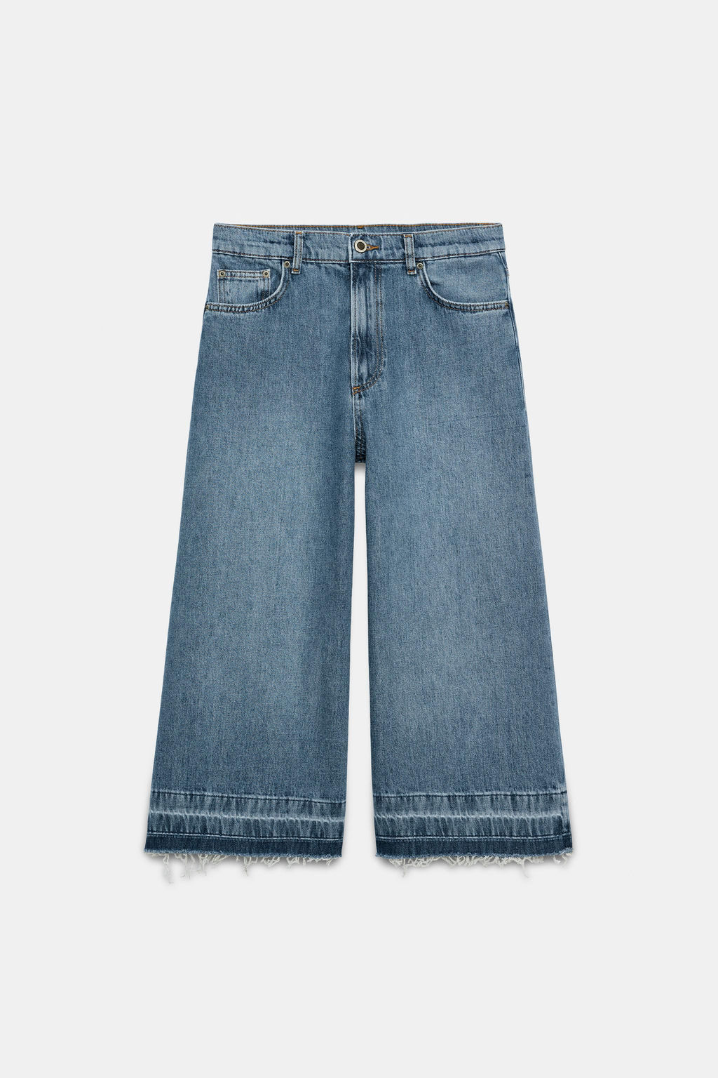 BERMUDA DENIM WIDE LEG ZW COLLECTION / Azul - Zara фото 5