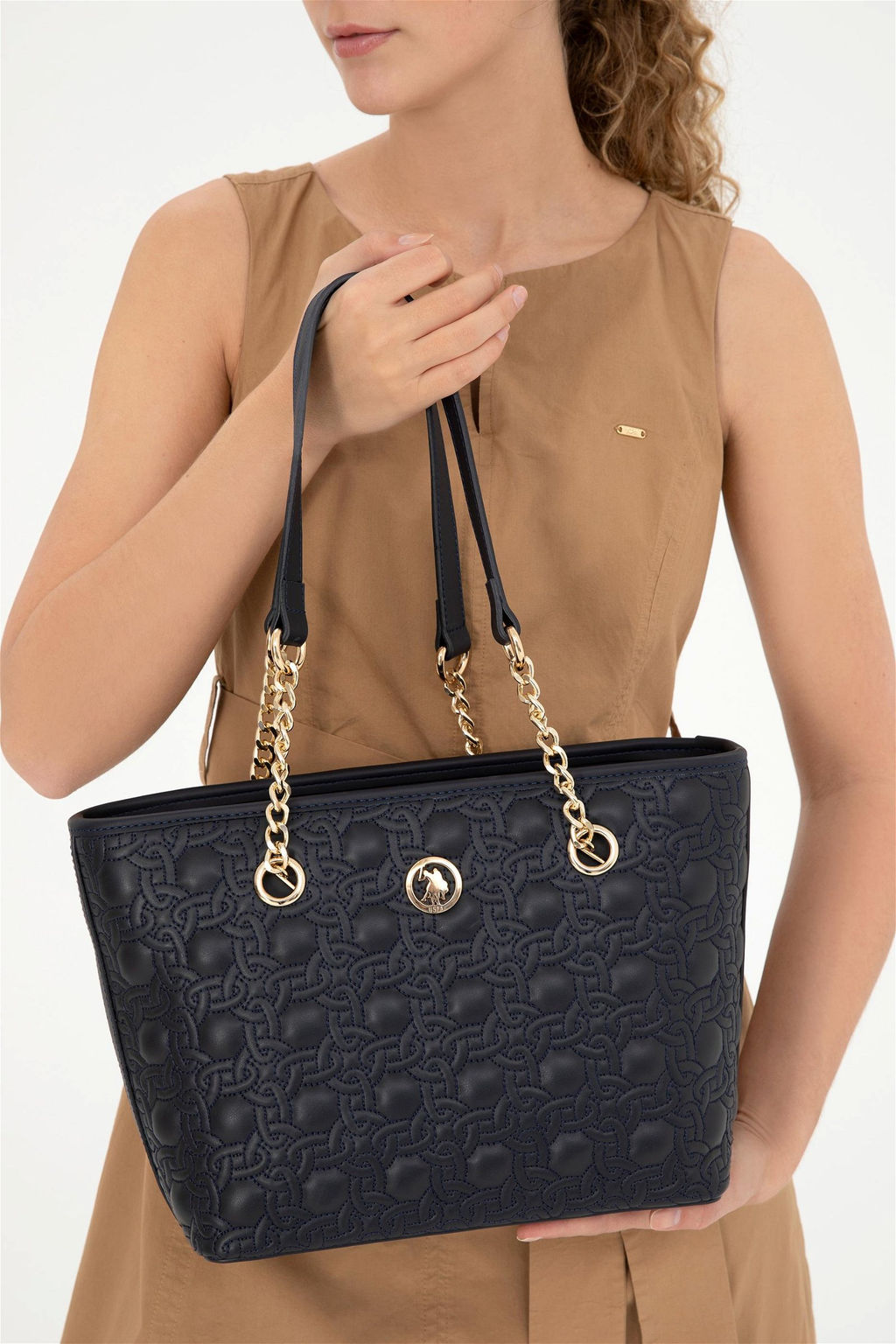 Женская темно-синяя сумка - U.s. polo assn фото 2