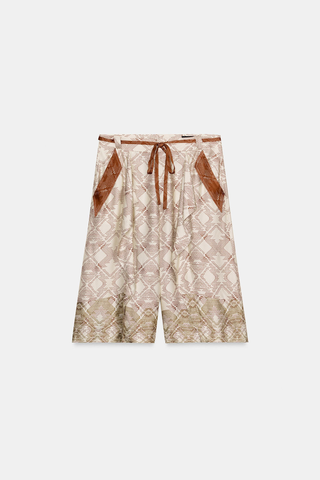 BERMUDA FLUIDA ESTAMPADA ZW COLLECTION / Crudo - Zara фото 9