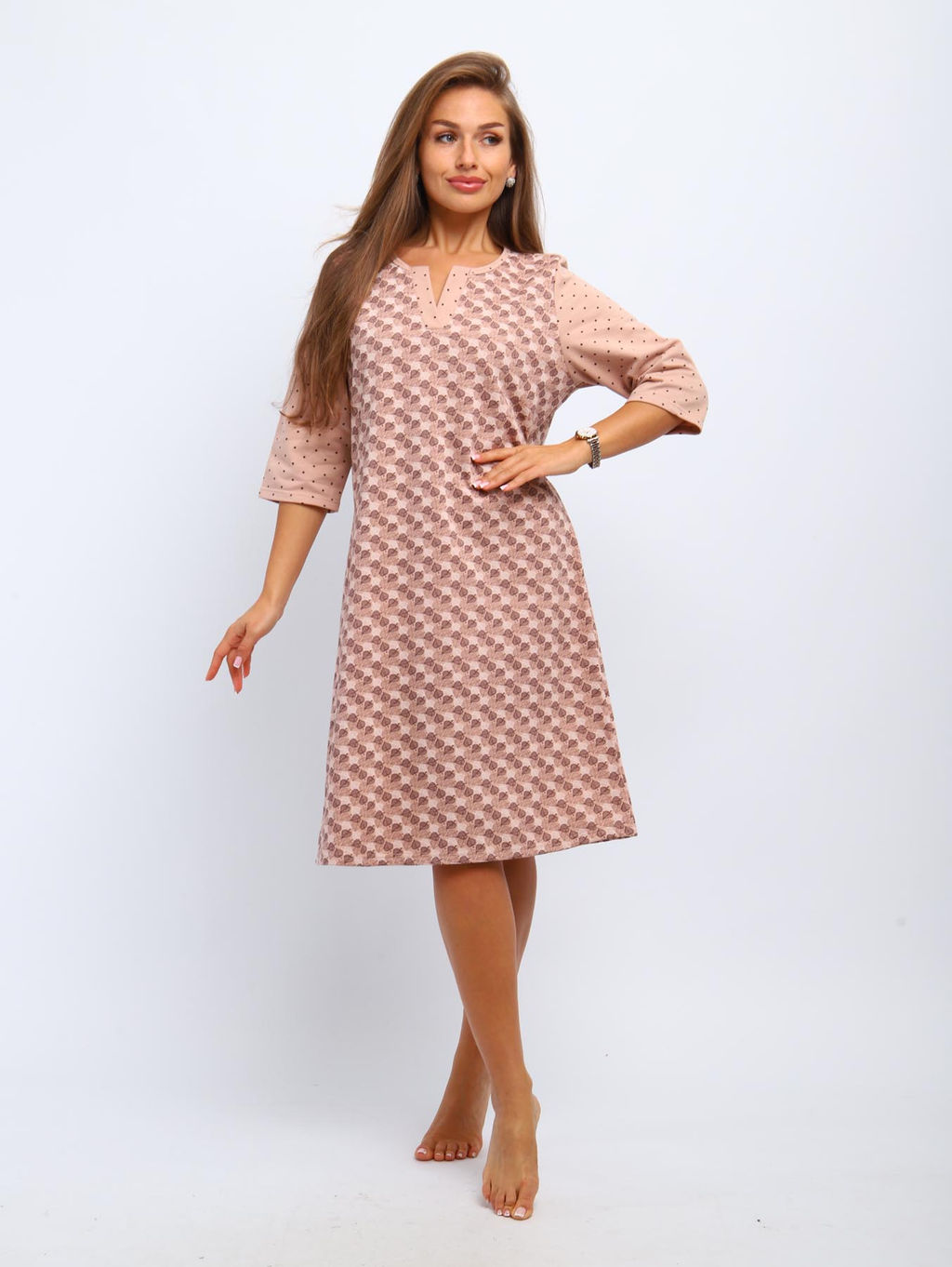 Сорочка теплая, футер с начесом (01060) - Плиона фото 22