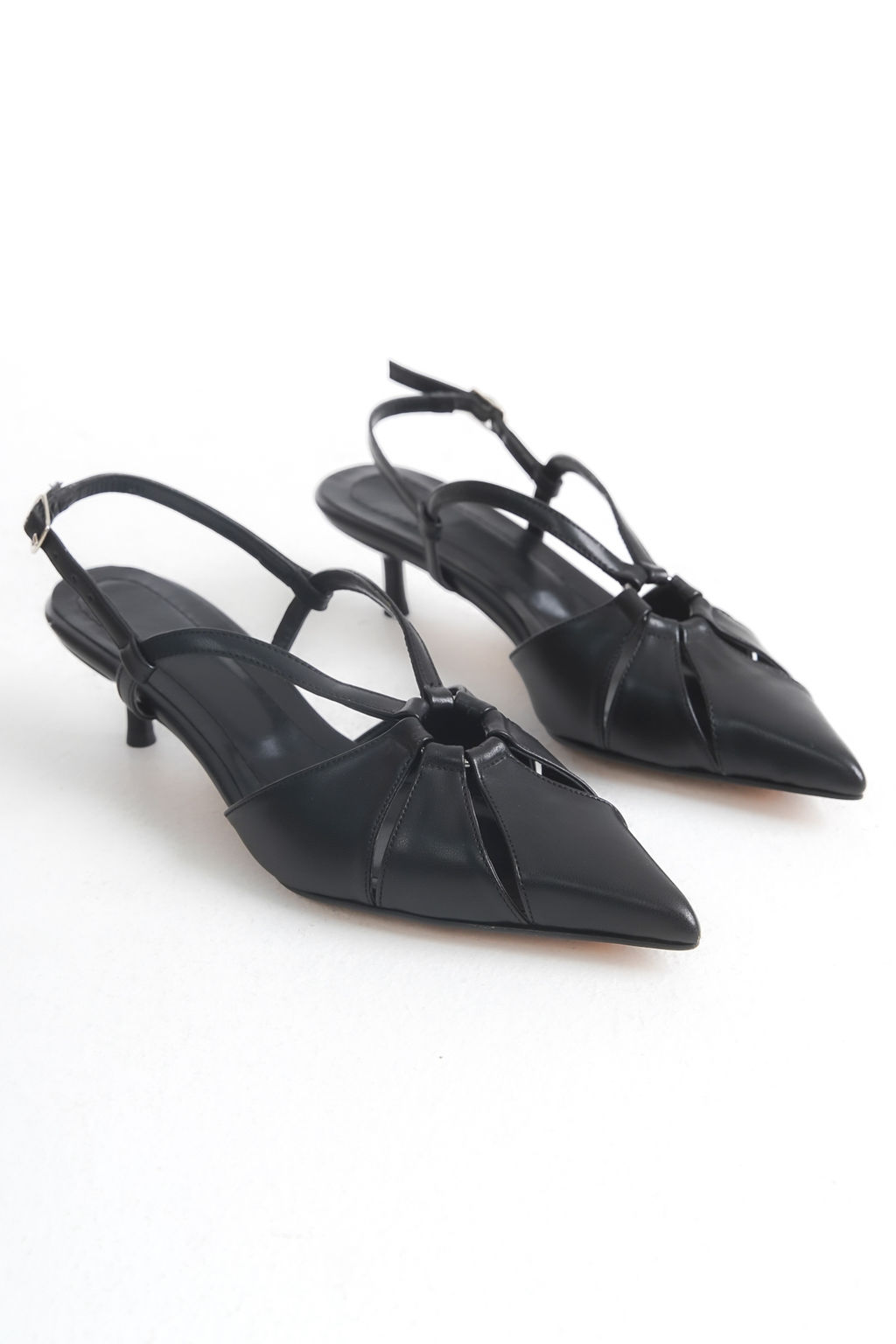 Trendyol Shoes Nude Cut Out Detayl? Arkas? Bantl? Kad?n Kitten Topuklu Ayakkab? TAKSS25TO00080 - Trendyolmilla фото 6