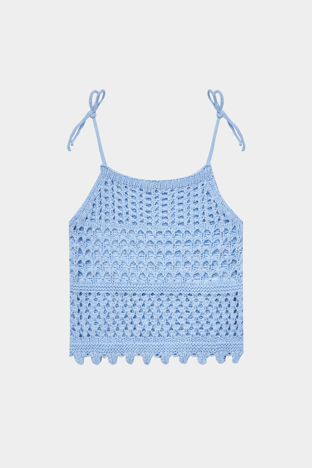 Топ ажурной вязки с завязывающимися бретелями - Mollis фото 5