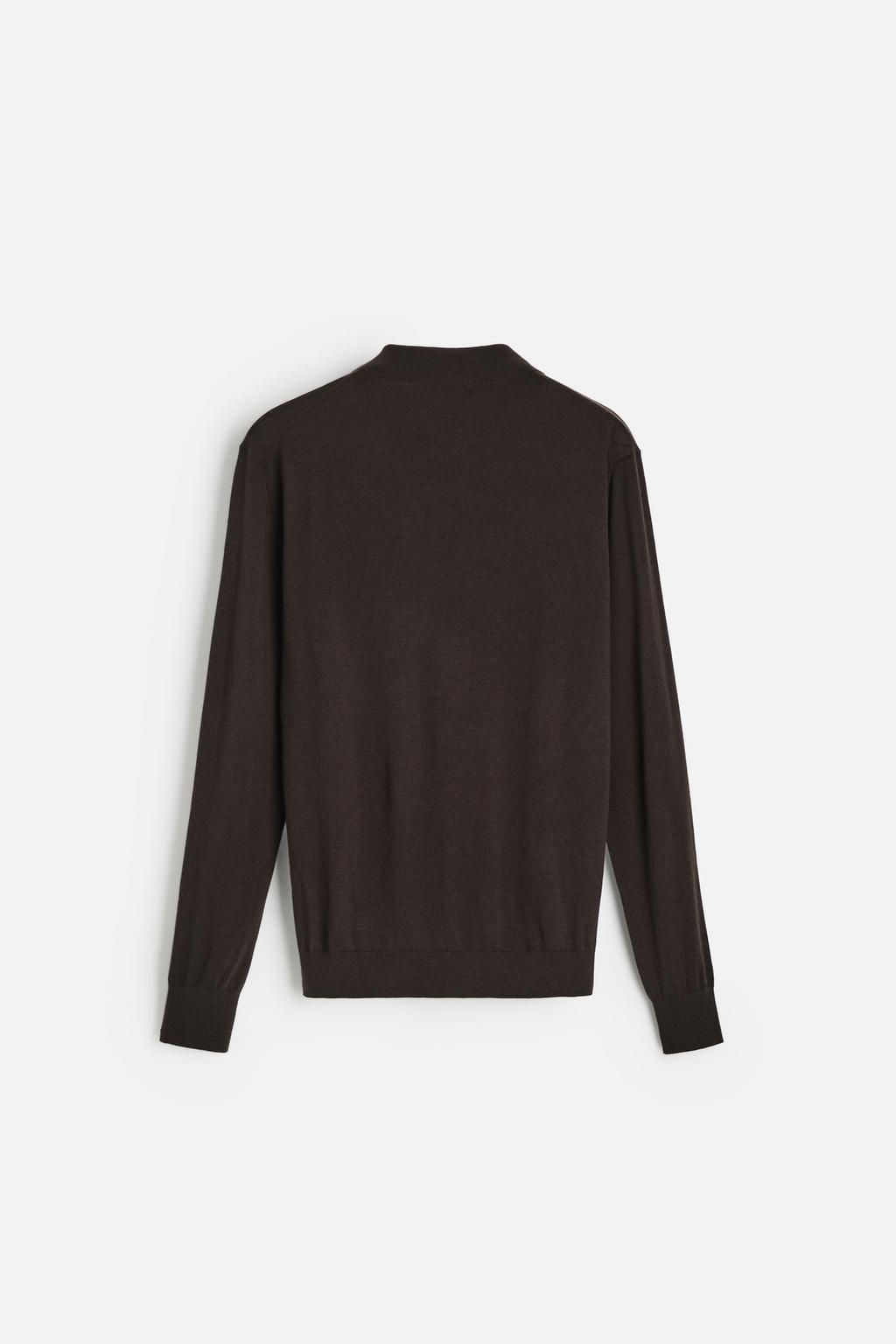 LIGHTWEIGHT WOOL AND CASHMERE KNIT POLO SHIRT - Zara фото 23