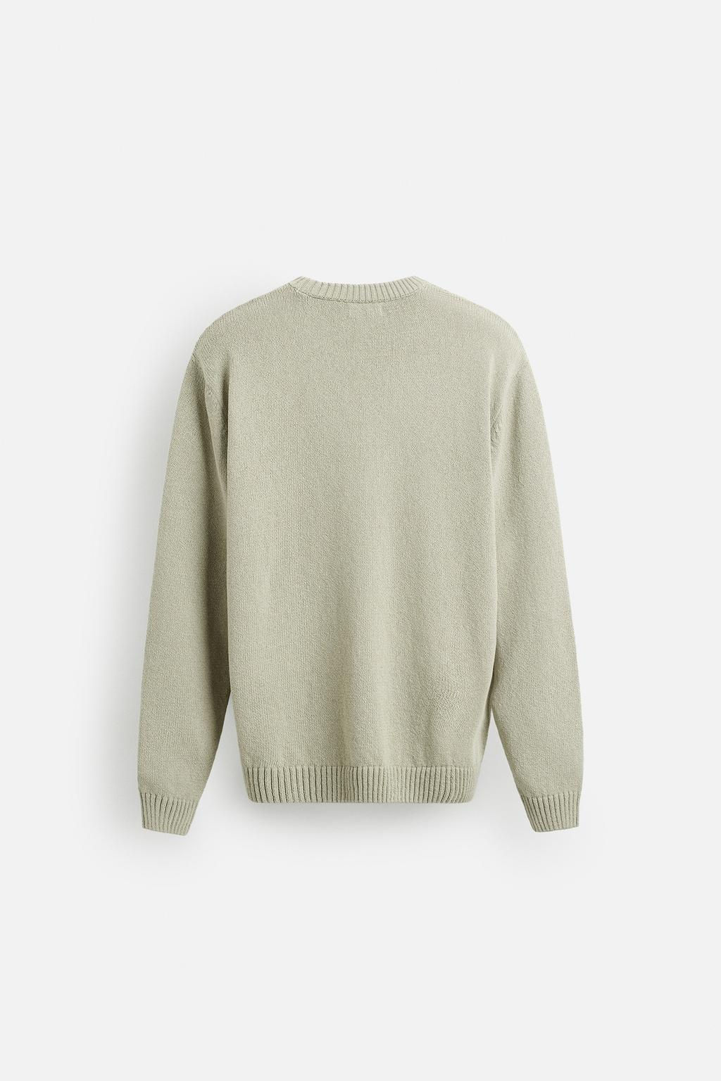 TEXTURED COTTON SWEATER - Zara фото 9