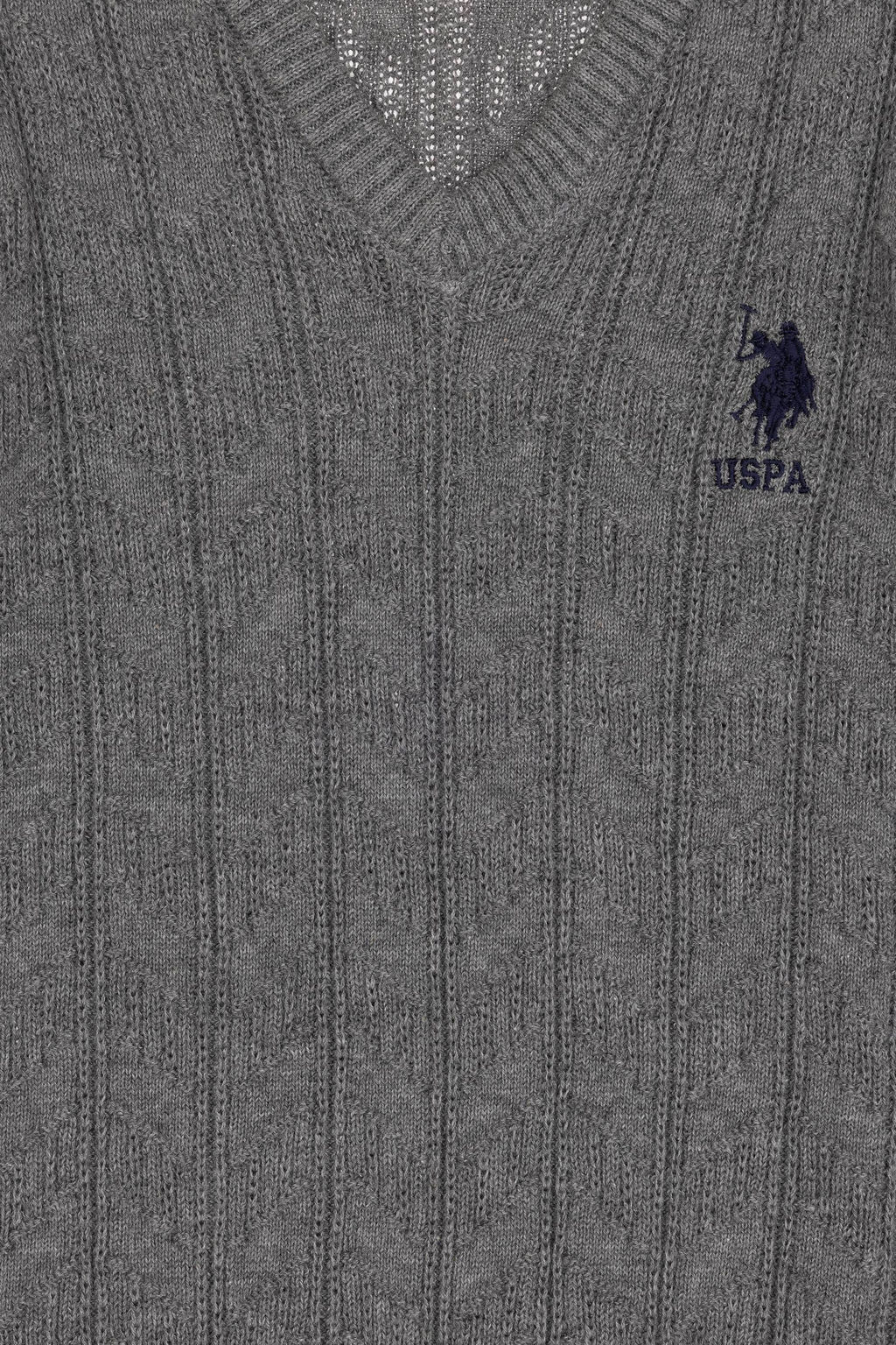 Erkek _ocuk Gri Melanj Basic Kazak Sepette S_rpriz _ndirim - U.s. polo assn фото 4