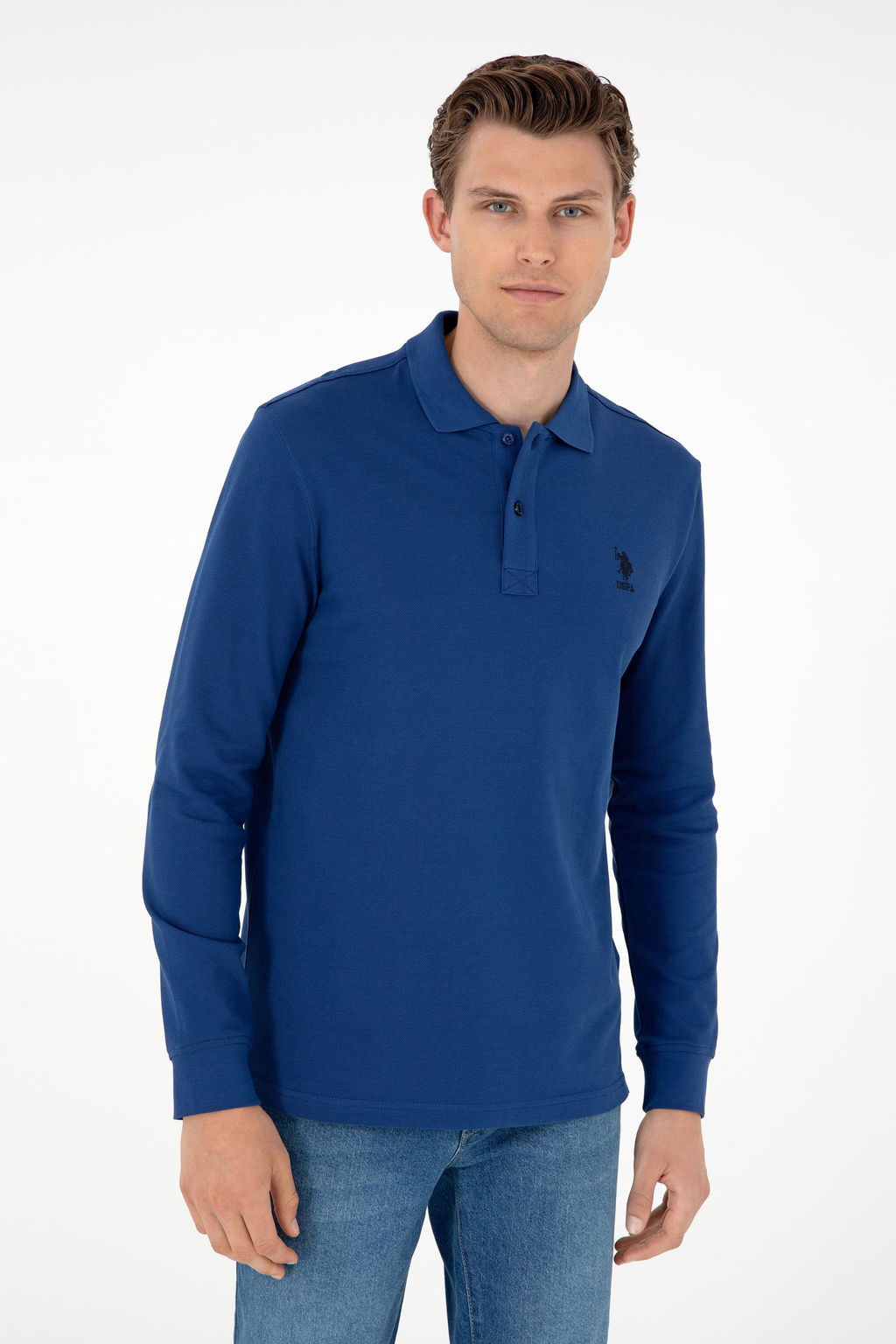 Мужской базовый свитшот цвета индиго Неожиданная скидка в корзине - U.s. polo assn фото 3