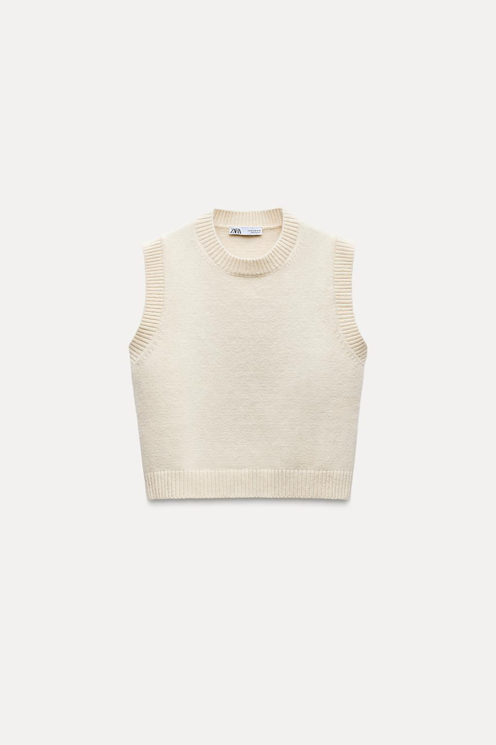PLAIN KNIT VEST - Zara фото 7